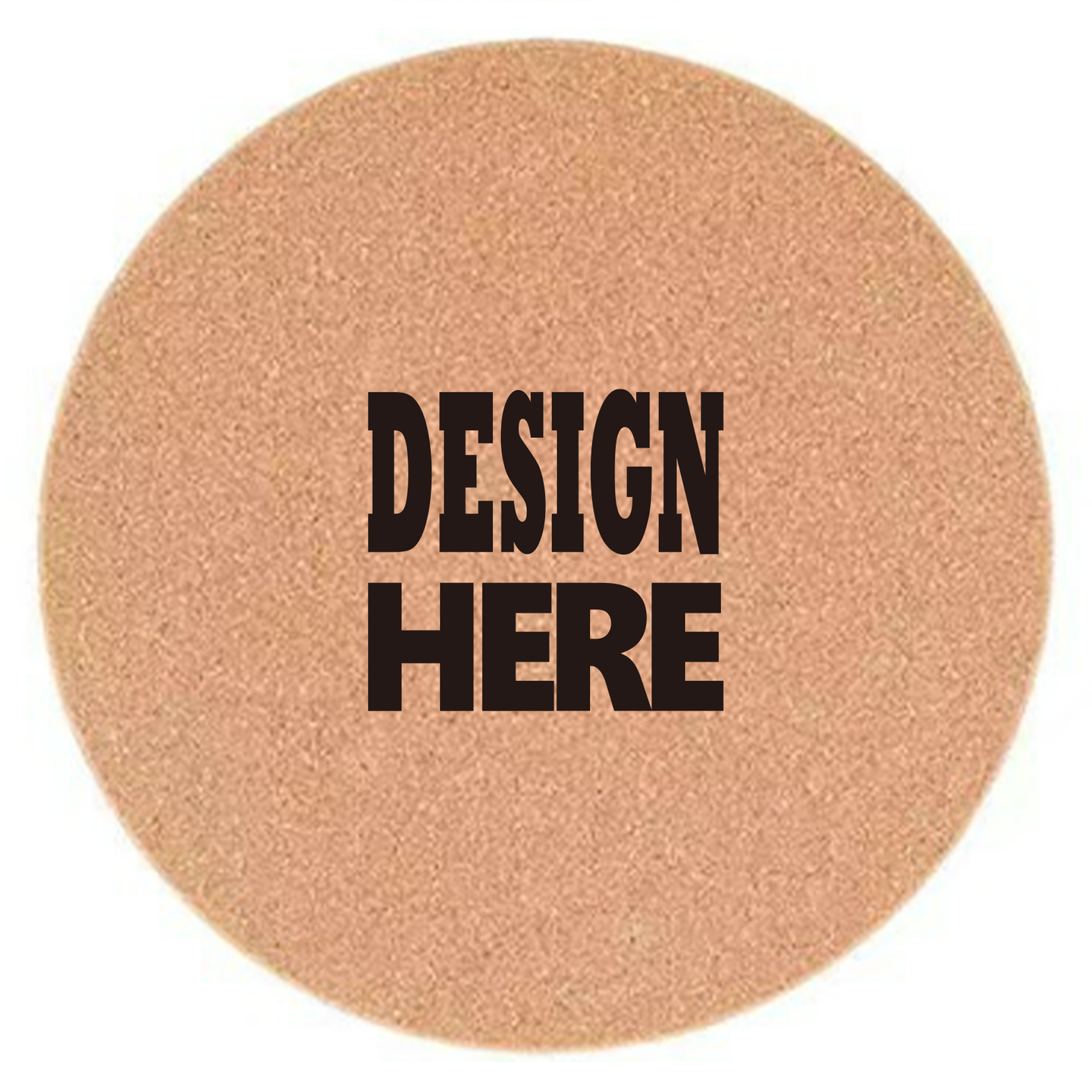 Round Cork Beverage Coaster 1