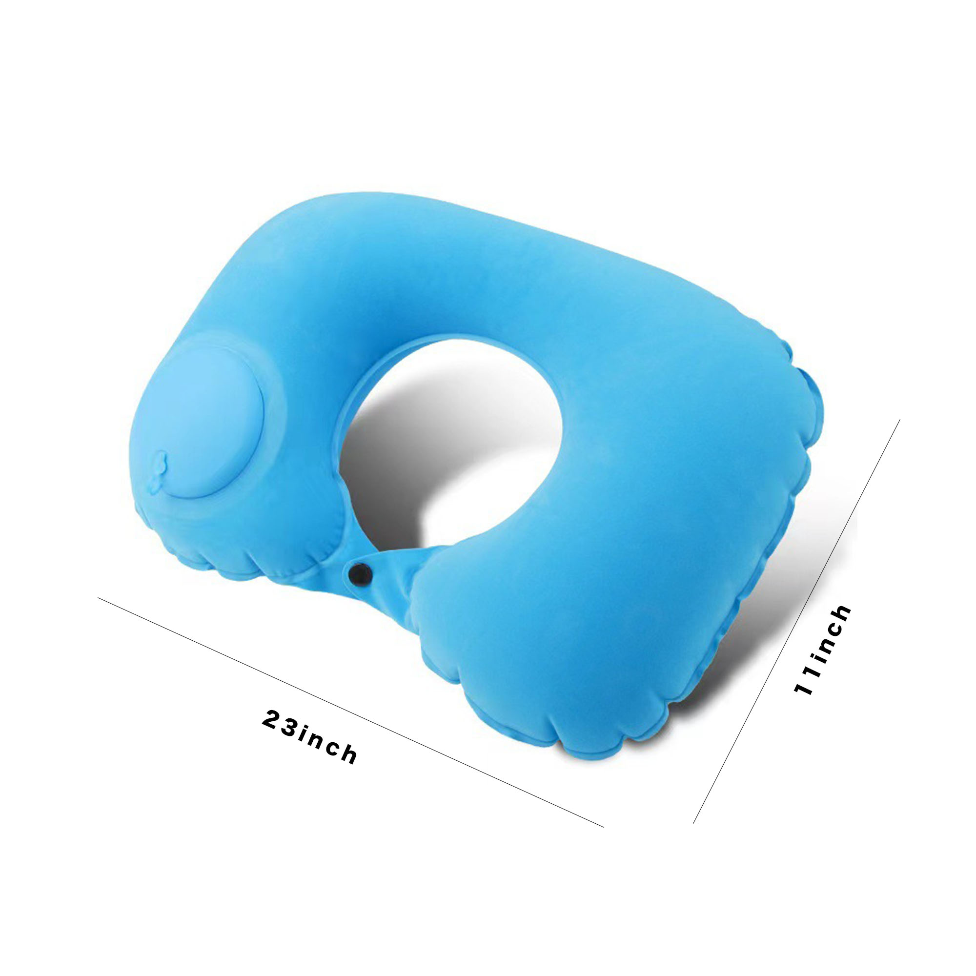 Manually Press The Inflatable U-shaped Pillow 1