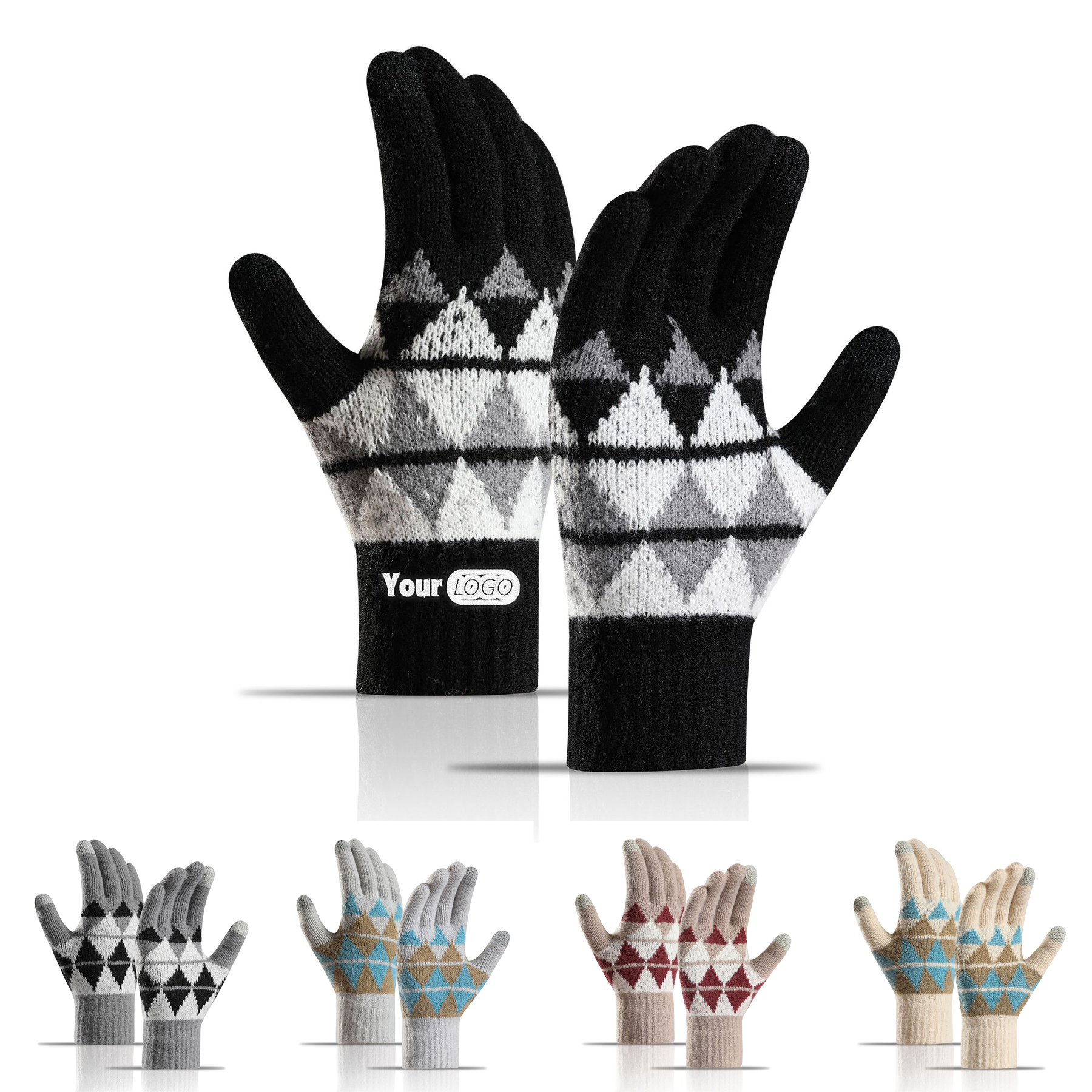 Anti-Slip Touch Screen Knit Glove 6