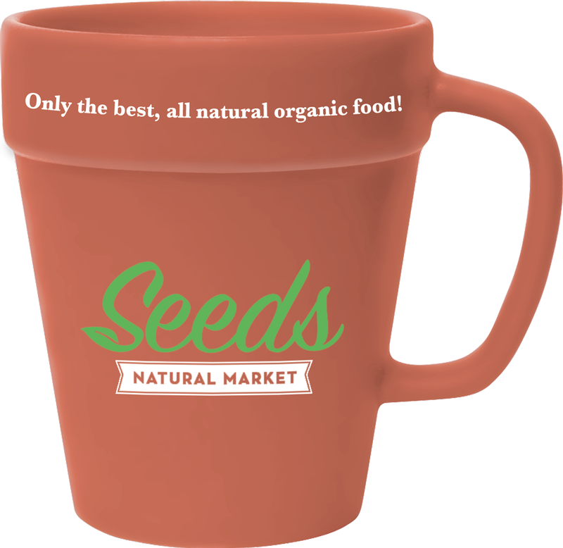 14 oz. Terra Cotta Flower Pot - Deep Etched