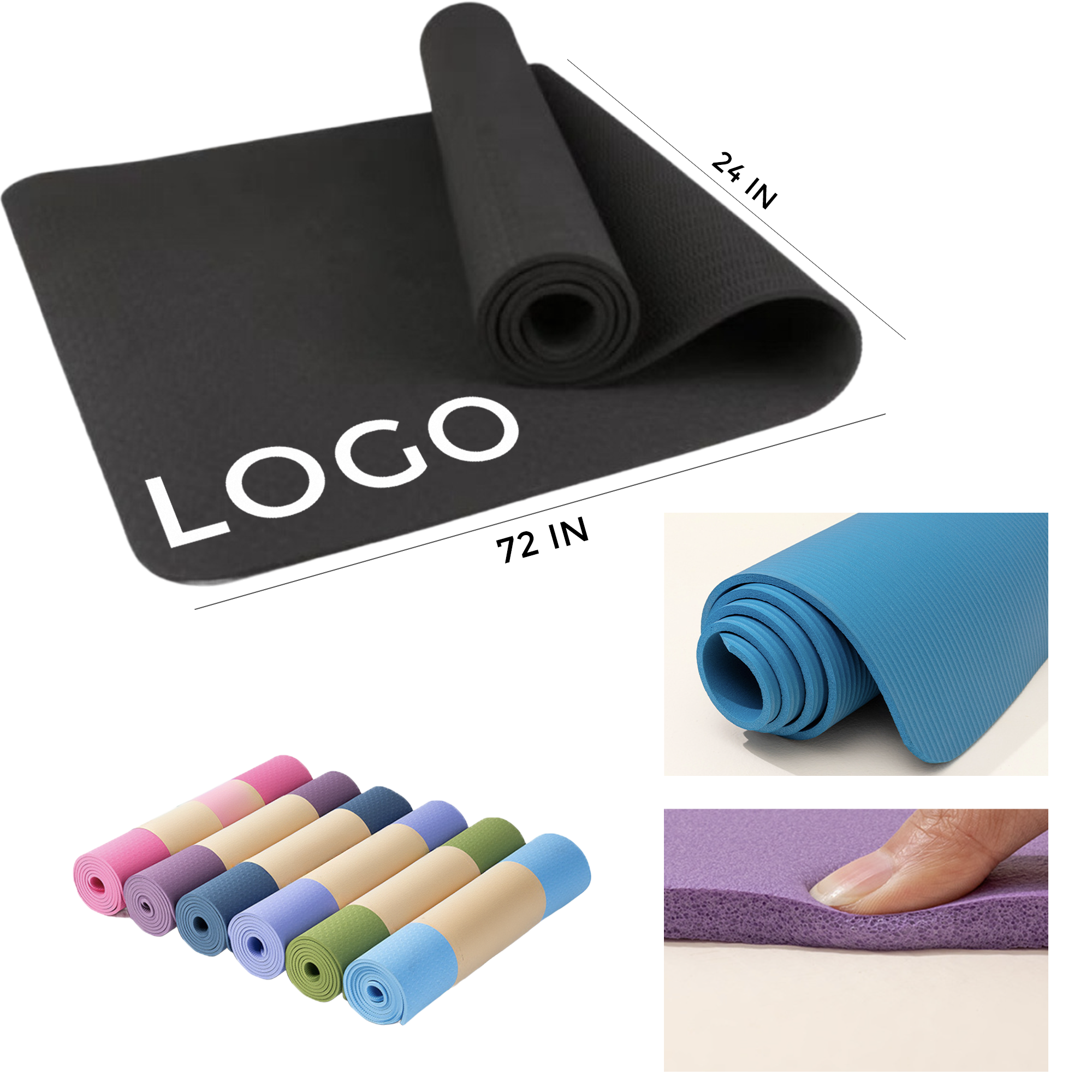 MOQ 1 PCS Non - Slip Yoga Mat 2