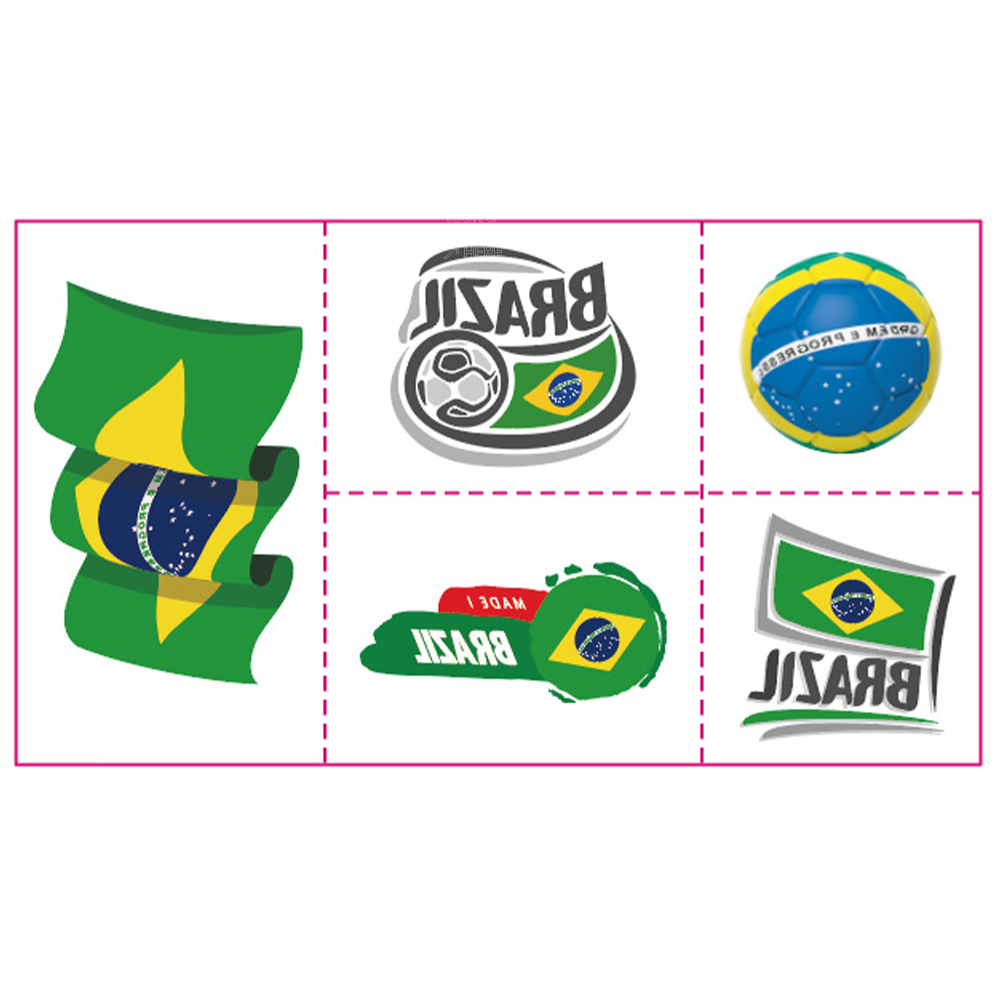 Qatar World Cup National Flag Tattoo Sticker 2