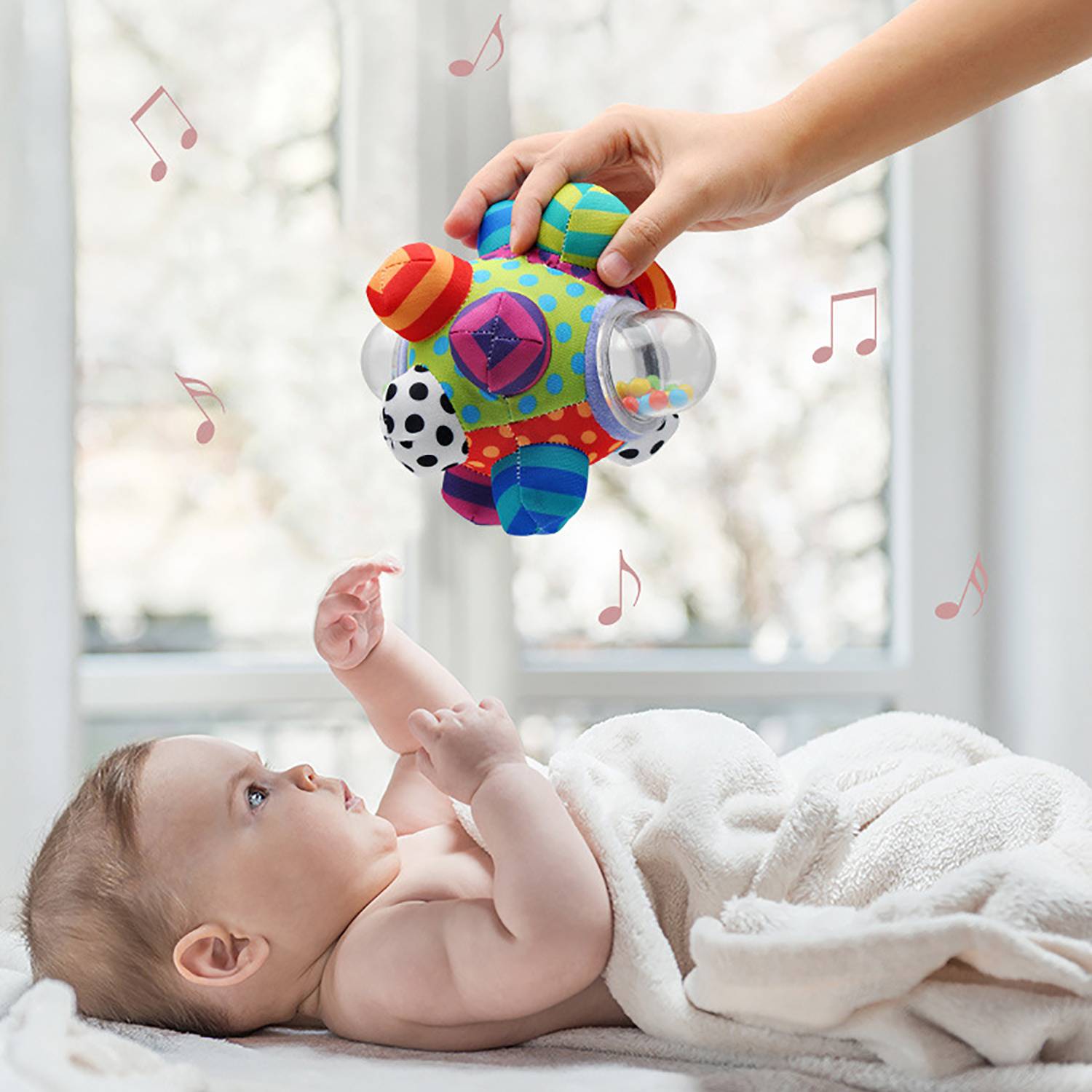 Colorful Educational Rattle Ball Toy 5