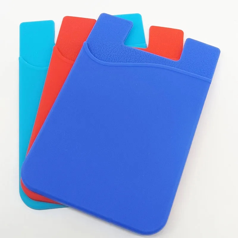 Colorful Silicone Phone Wallet Pocket 5