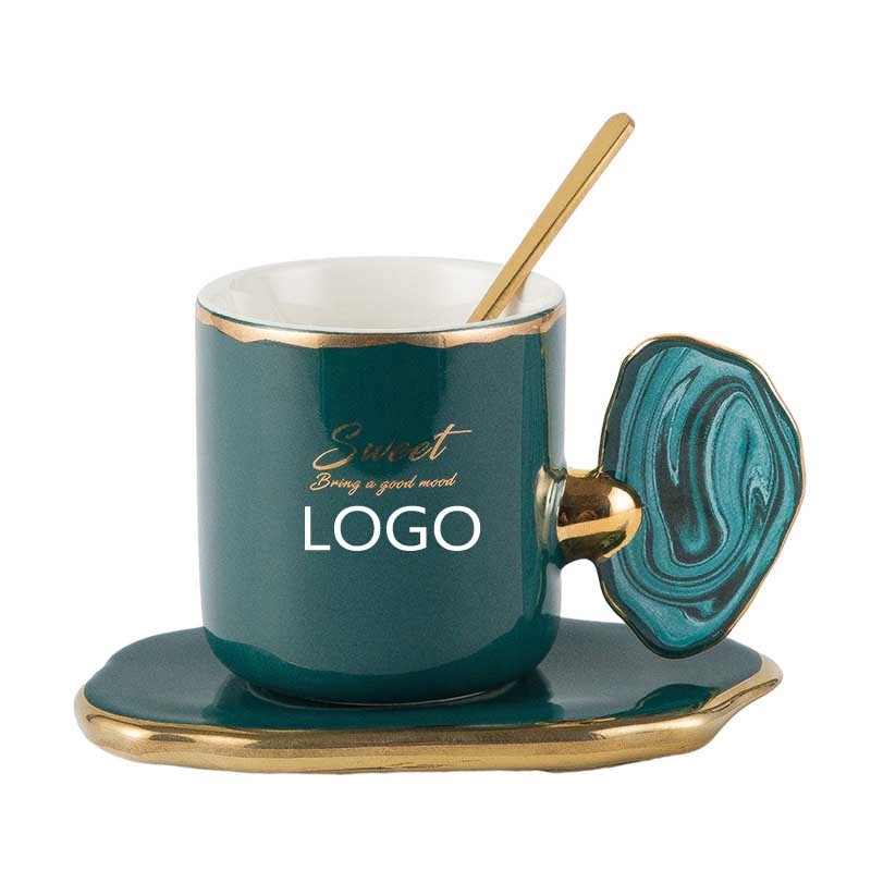 5OZ Irregular Phnom Penh Coffee Cup and Saucer Set 3