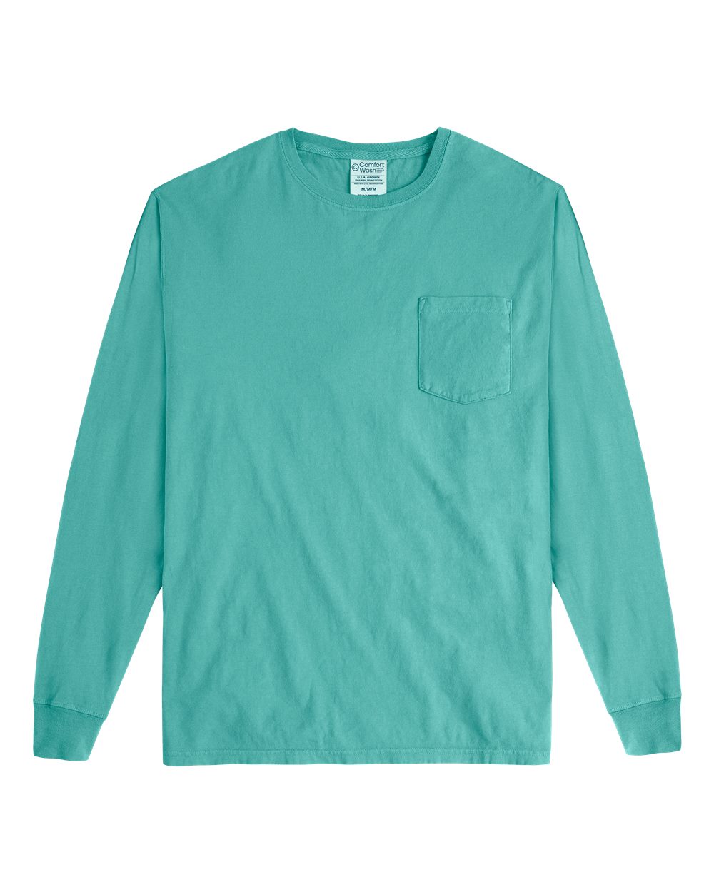 Unisex Garment-Dyed Long Sleeve T-Shirt With a Pocket - GDH250 29