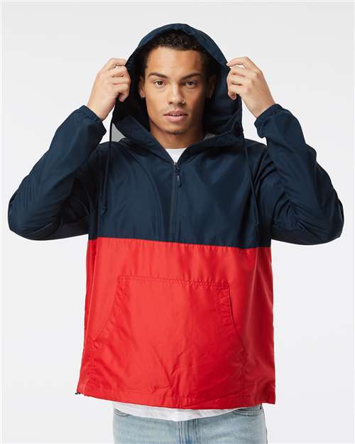 Unisex Lightweight Quarter-Zip Windbreaker Pullover Jacket - EXP54LWP 5