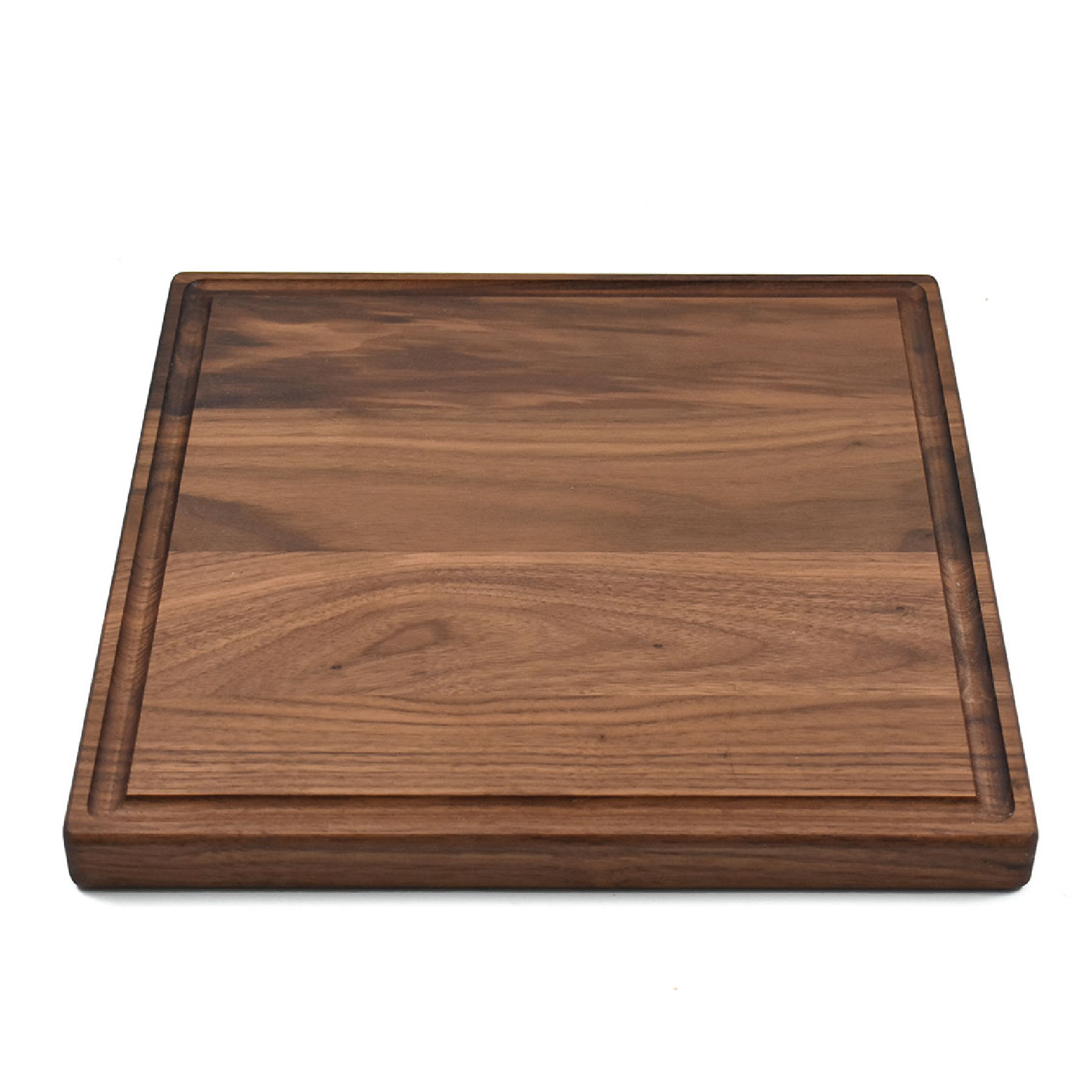12 x 12" Walnut Square Cutting Board with Juice Groove 4