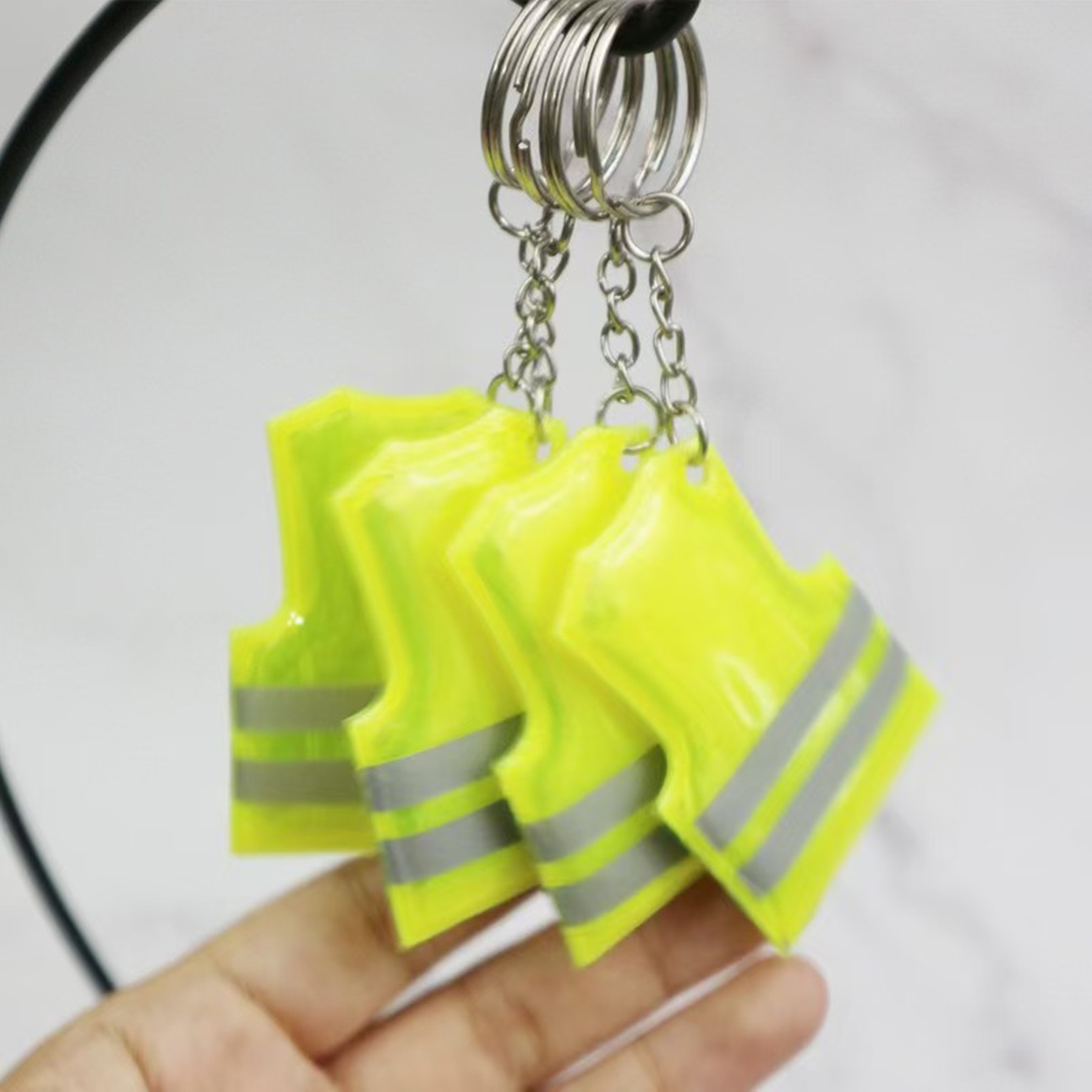 Reflective Vest Tags Keychain 3