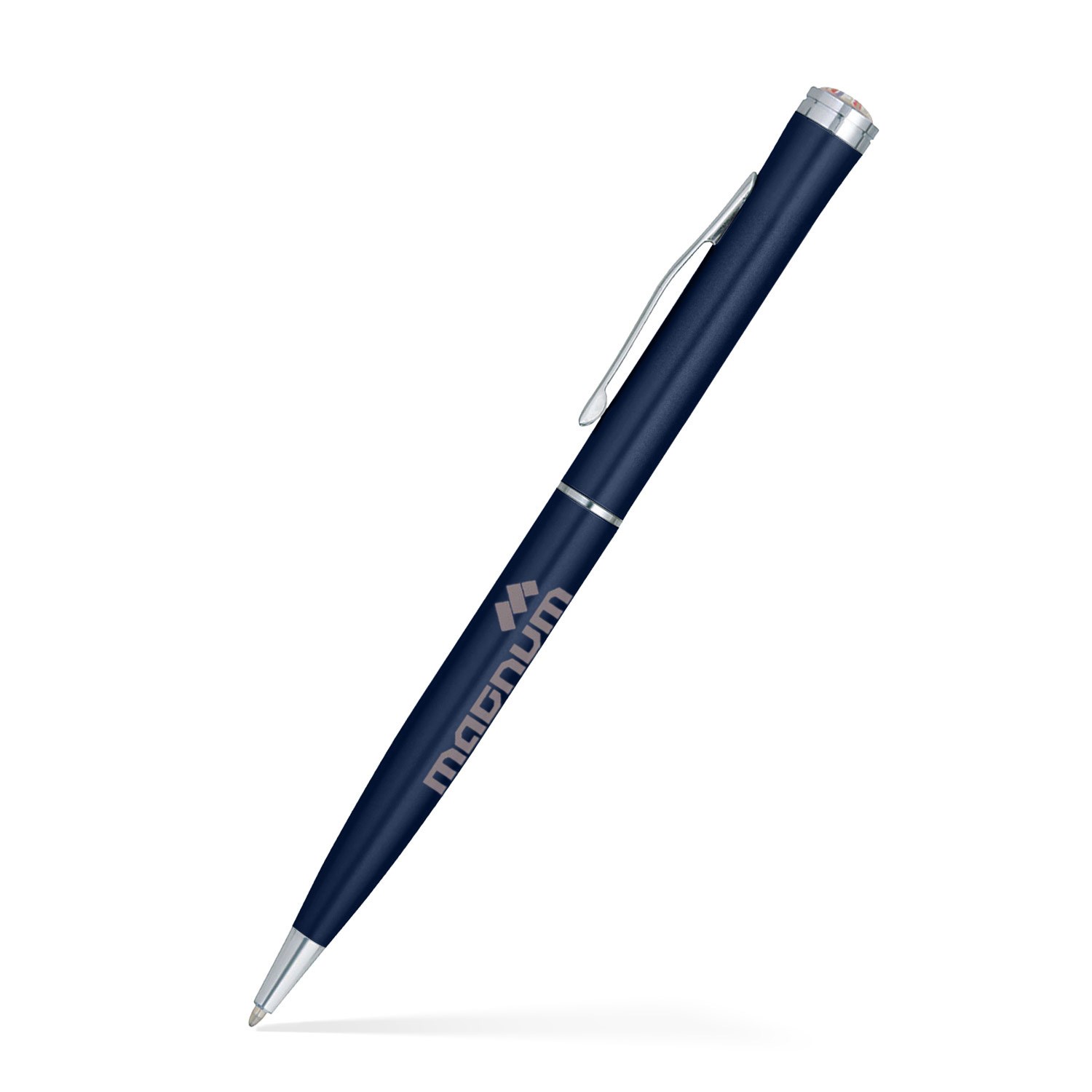 Aluminum Ballpoint Twist Metal Pen w/ Epoxy Dome Accent 2