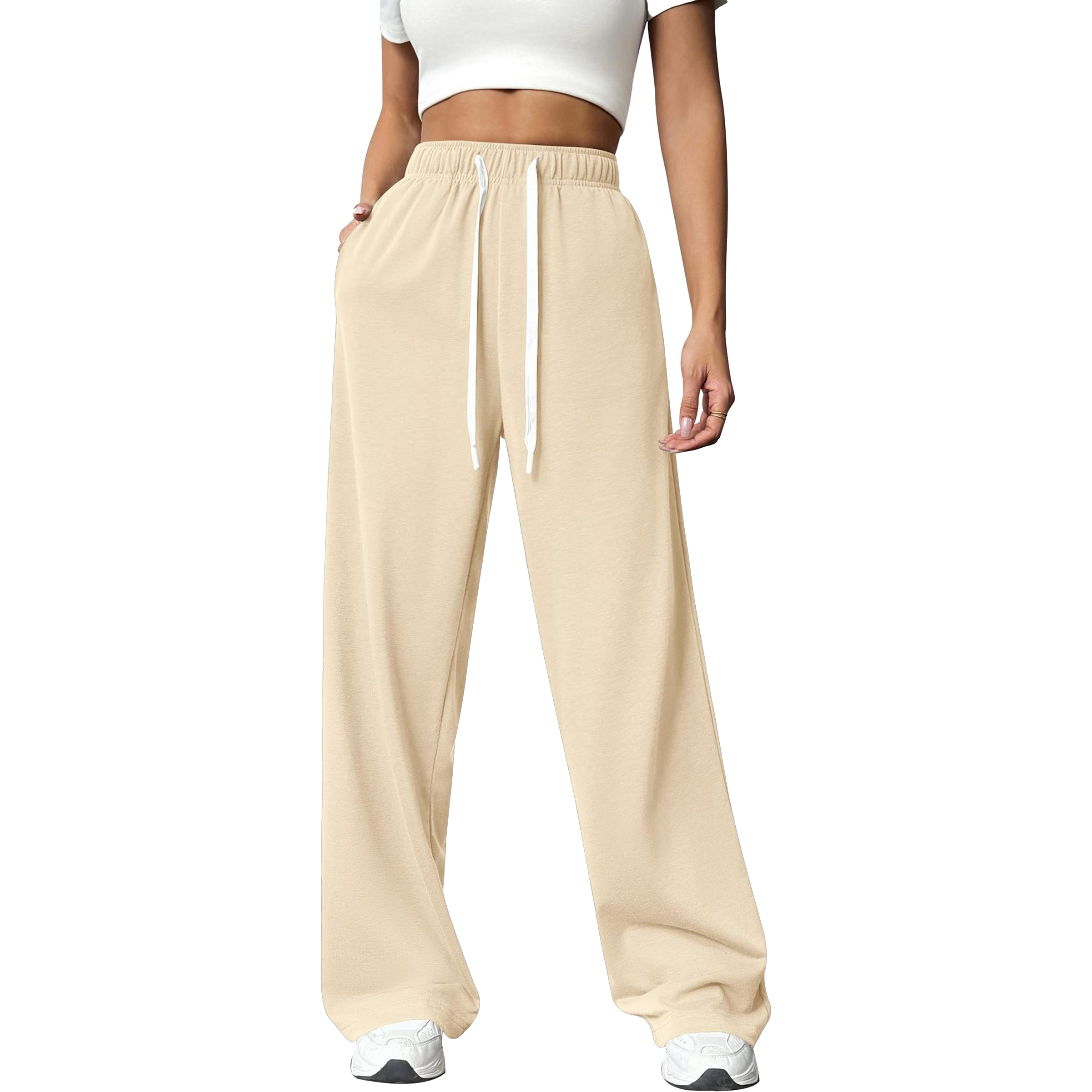 Cotton Loose Straight Sports Pants 7