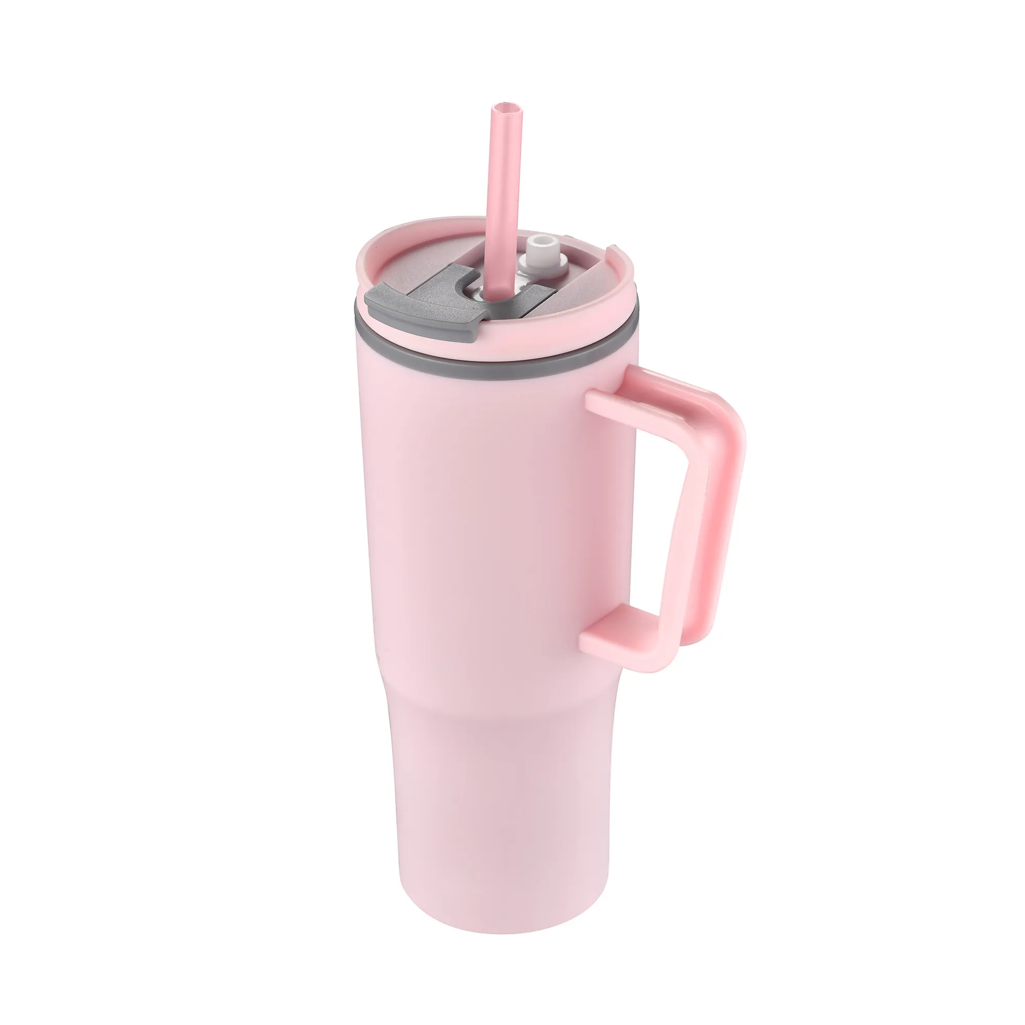 30oz. Double Wall Mug with Handle and Straw 20
