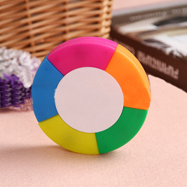 Five Colors Round Highlighter Pen 3