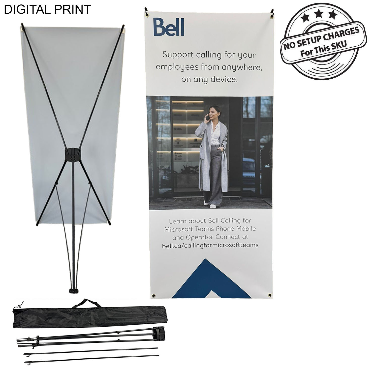 Tripod Banner with Graphics, 32x72, and Bag. NO SETUP CHARGE 8