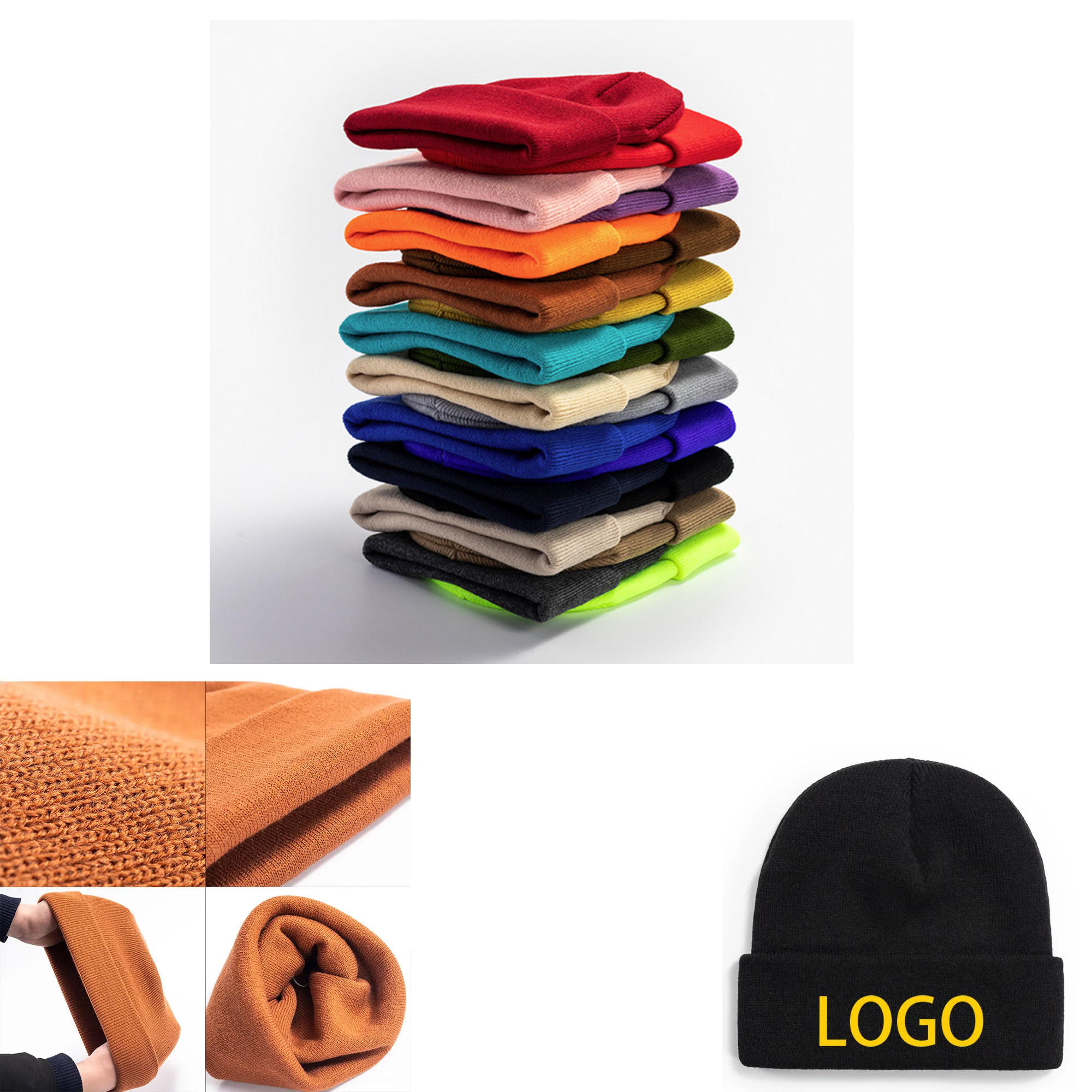 Solid Color Wool Beanie 2