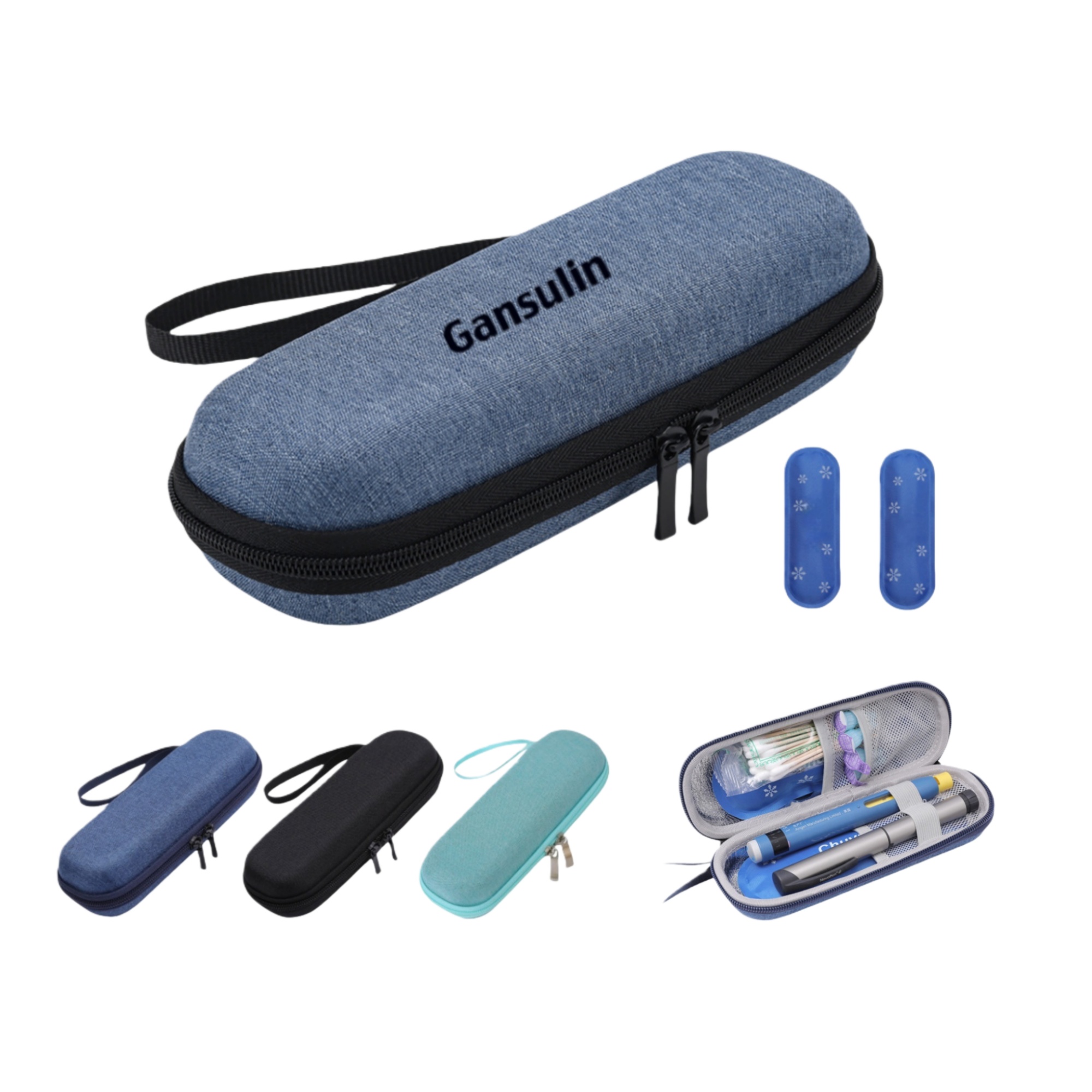 Insulin Cooler Travel Case With 2 Reusable Ice Pack 5