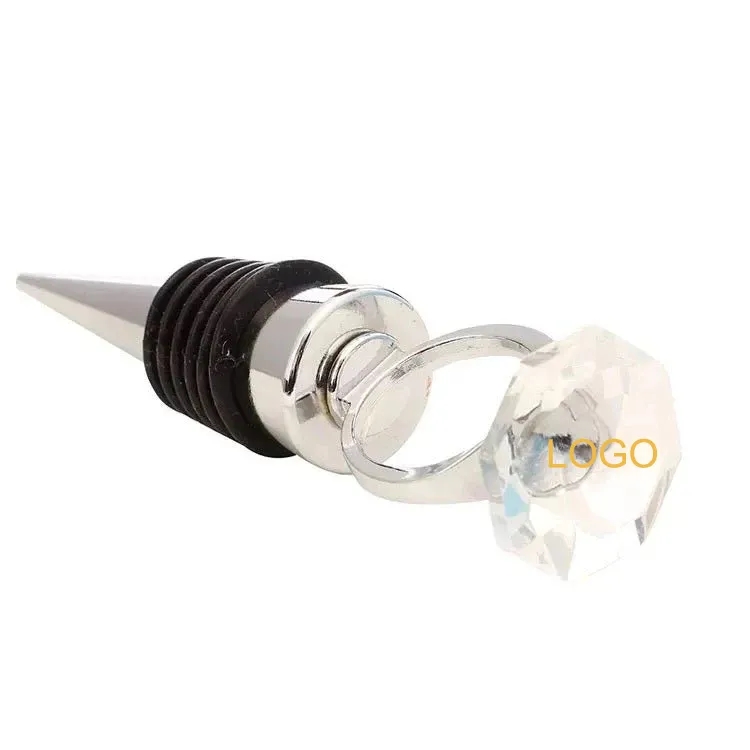 Crystal Diamond Ring Wine Bottle Stoppers 5