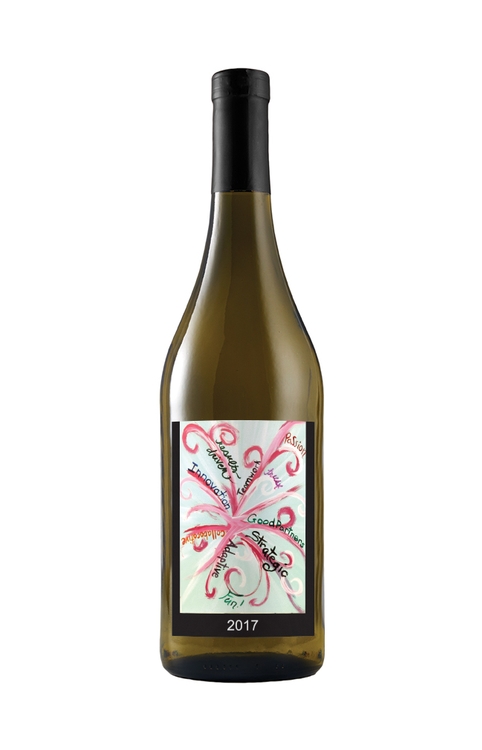 Labeled Chardonnay White Wine with Full-Color Custom Label 1