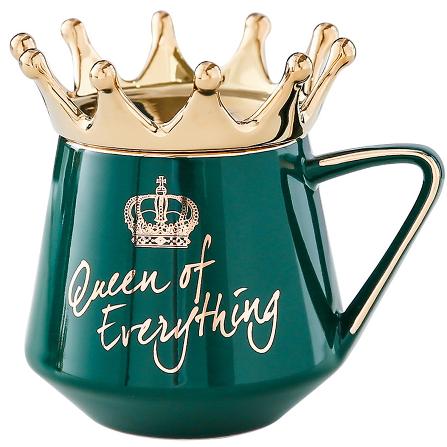 12oz Lead Free Crown Lid Ceramic Mug 10