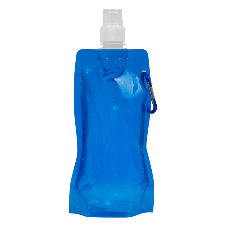 "Roll Up" 18 oz Foldable and Reusable Water Bottle with Matching Carabiner 53