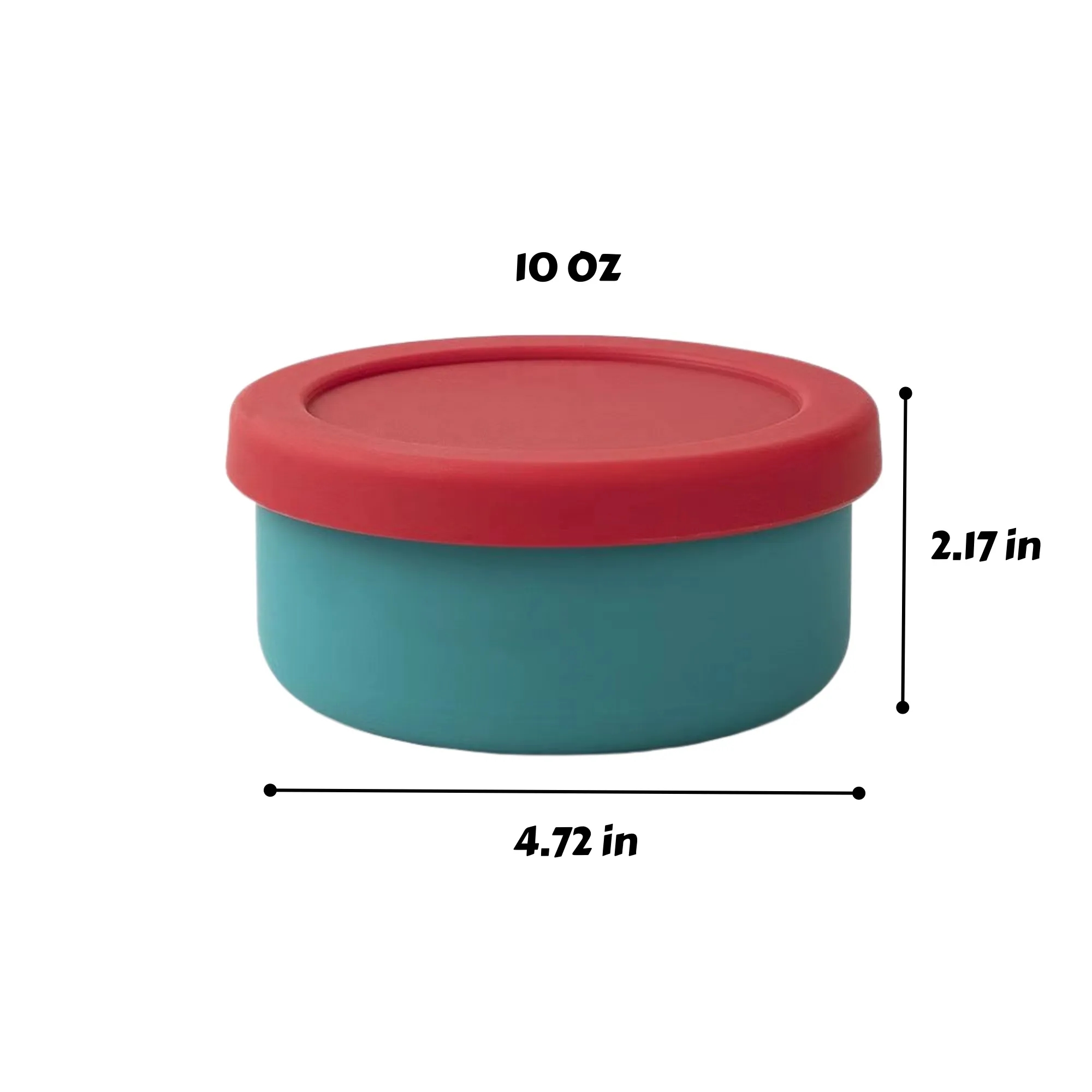 10oz Silicone Round Food Container 2