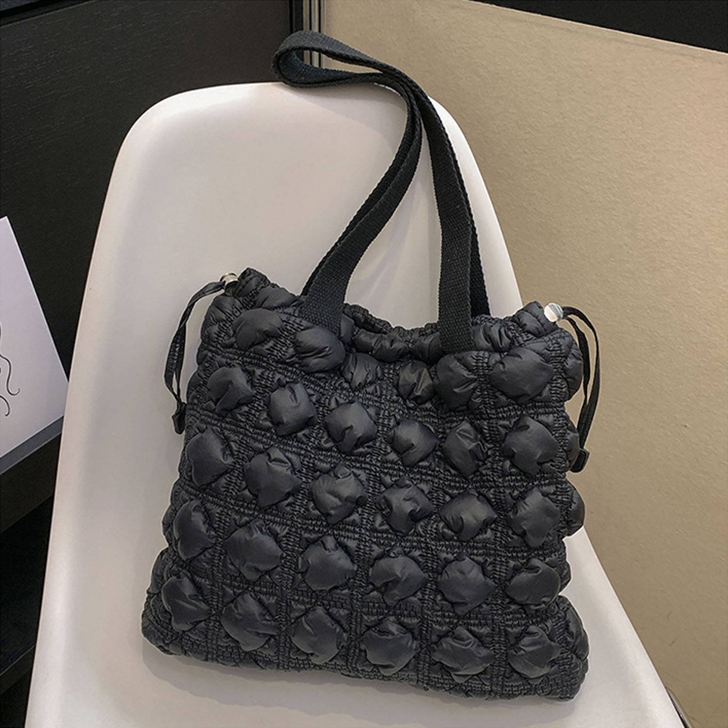 Large fluffy tote bag 2