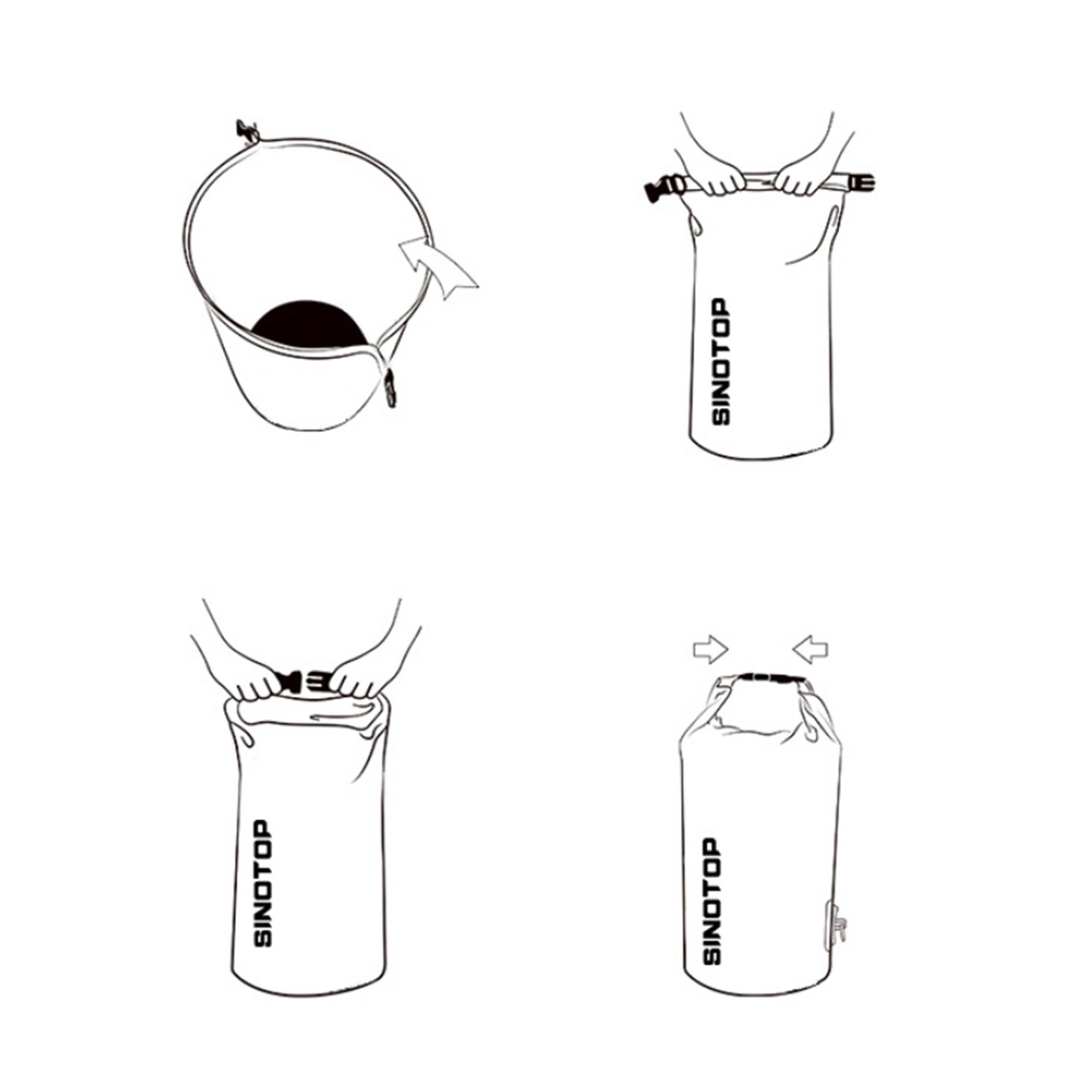 Waterproof Swimming Folding Bucket Bag 1