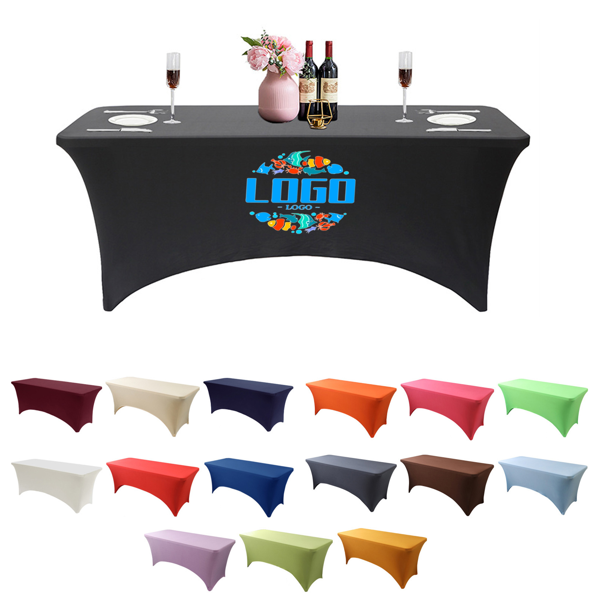 Stretchable 6FT Polyester Table Protector Cover 8