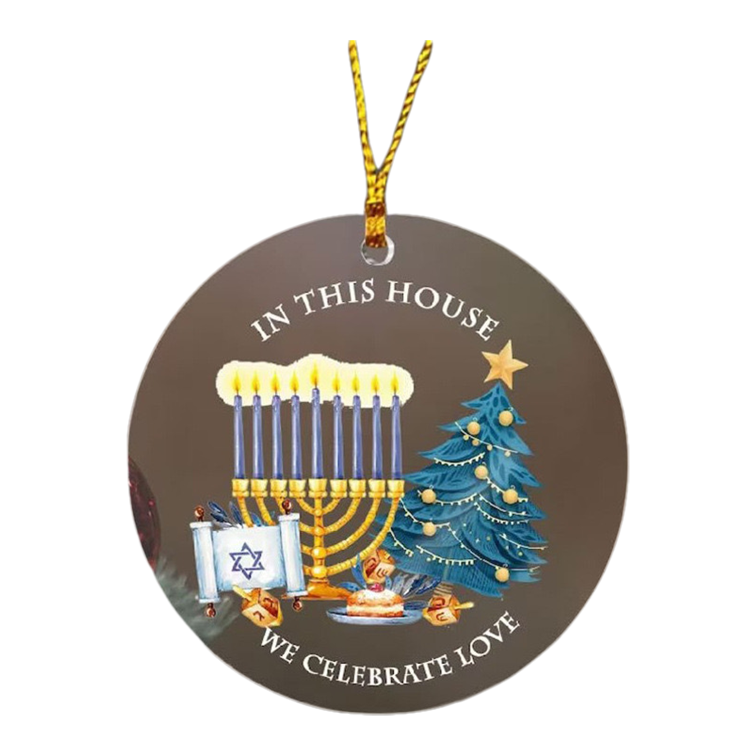 Hanukkah Acrylic Hanging Ornament 6
