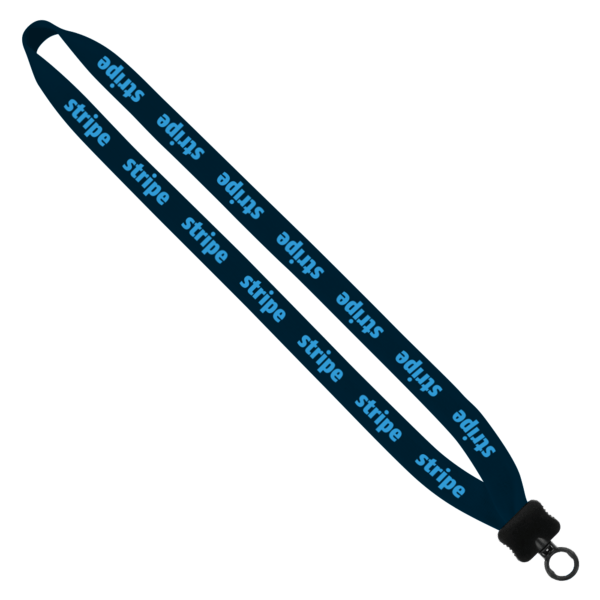 3/4" Cotton Lanyard with Plastic Clamshell & O-Ring 99