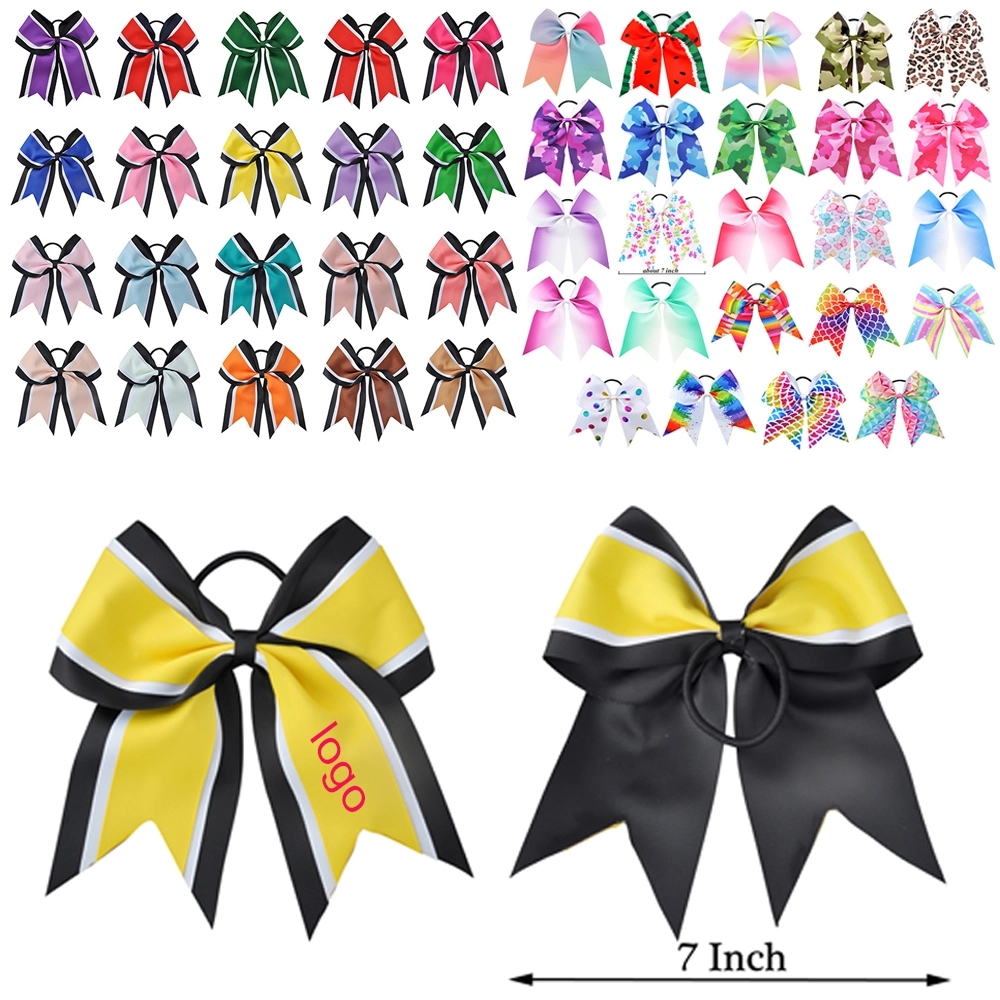 7 inch Large Cheerleader Hair Bows 2