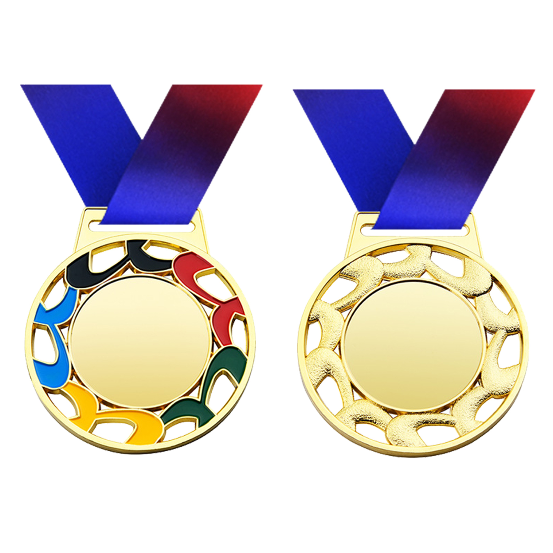 Gold Zinc Alloy Award Medals 10