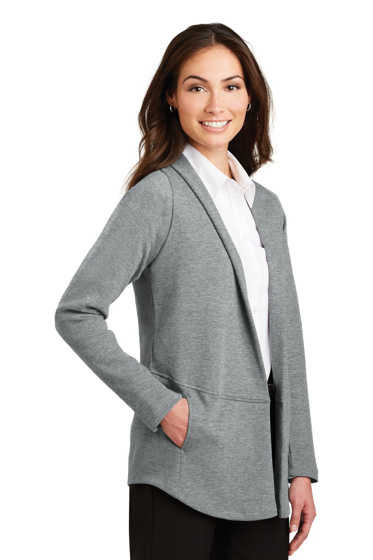 Port Authority Women's Interlock Cardigan. L807 12