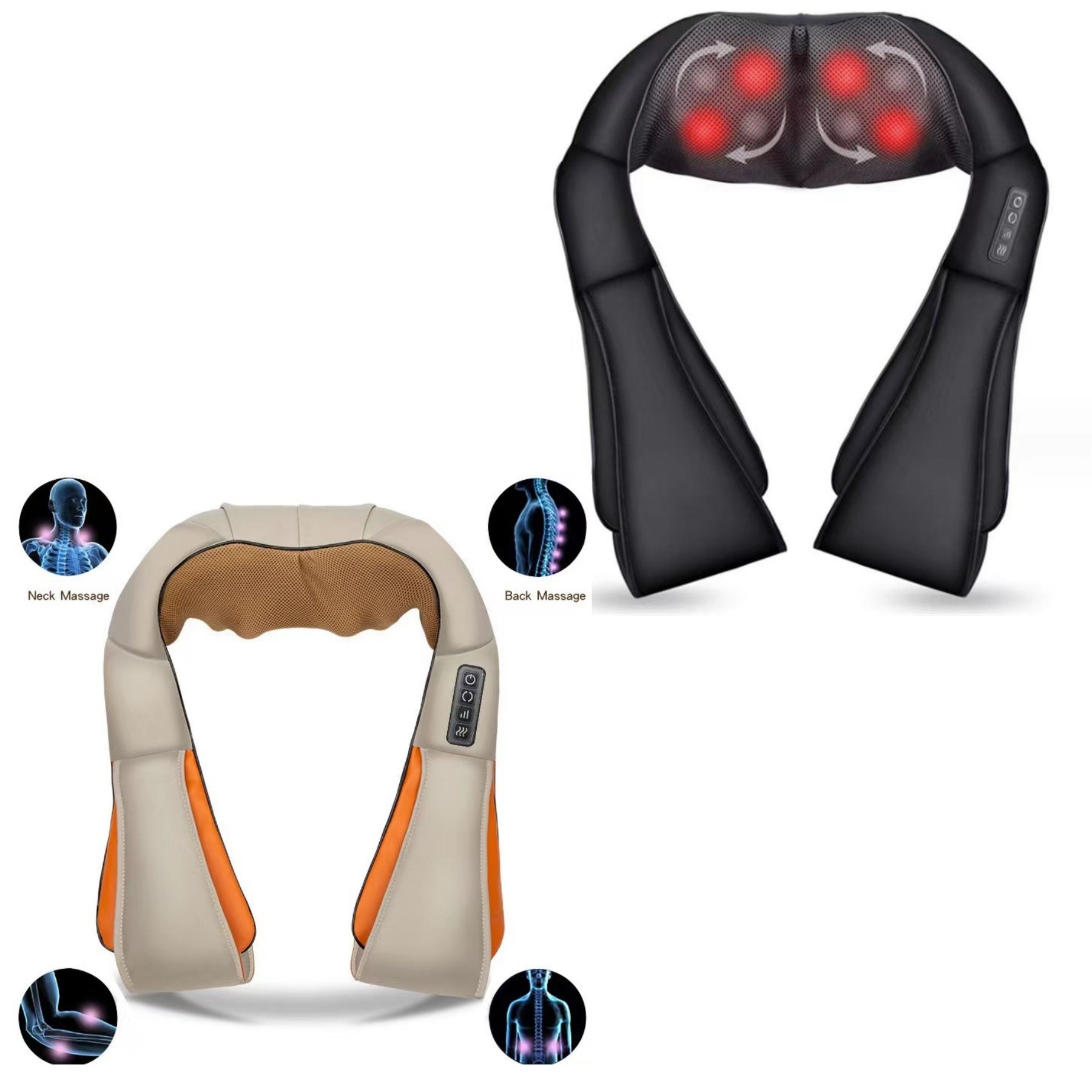 Plug-In 8 Heads Neck & Back Massager For Pain Relieve 3