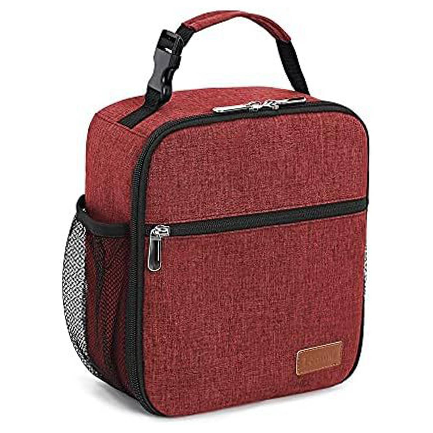 6 Can Oxford Insulated Lunch Cooler Bag w/ Zipper Pocket 8