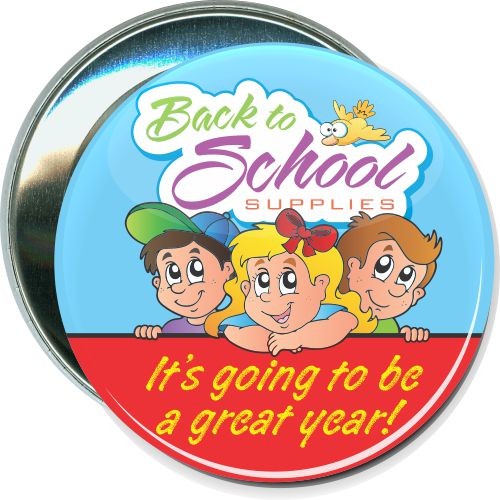 Back to school supplies, School Button 2
