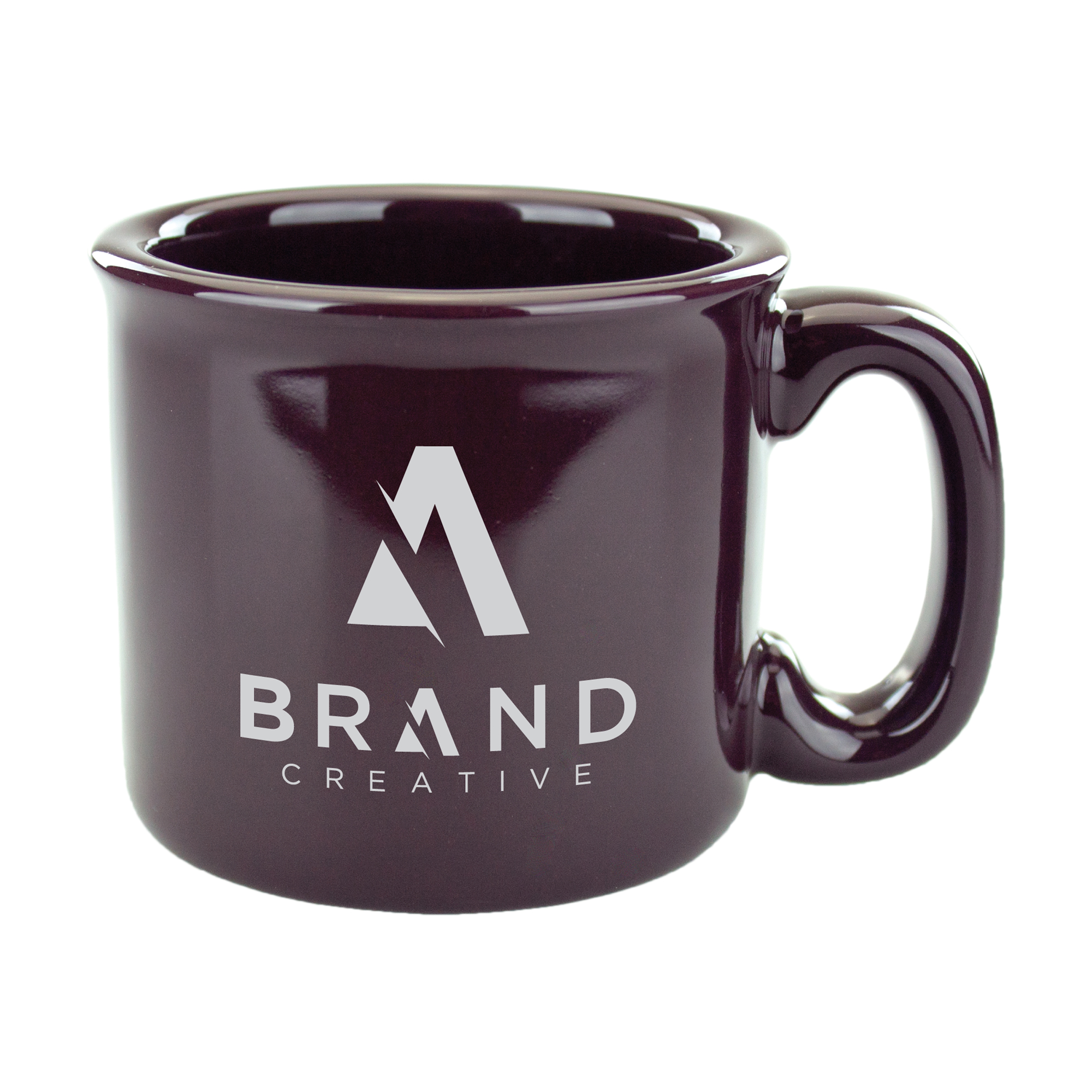 15 oz Solid Dark Plum Campfire Mug