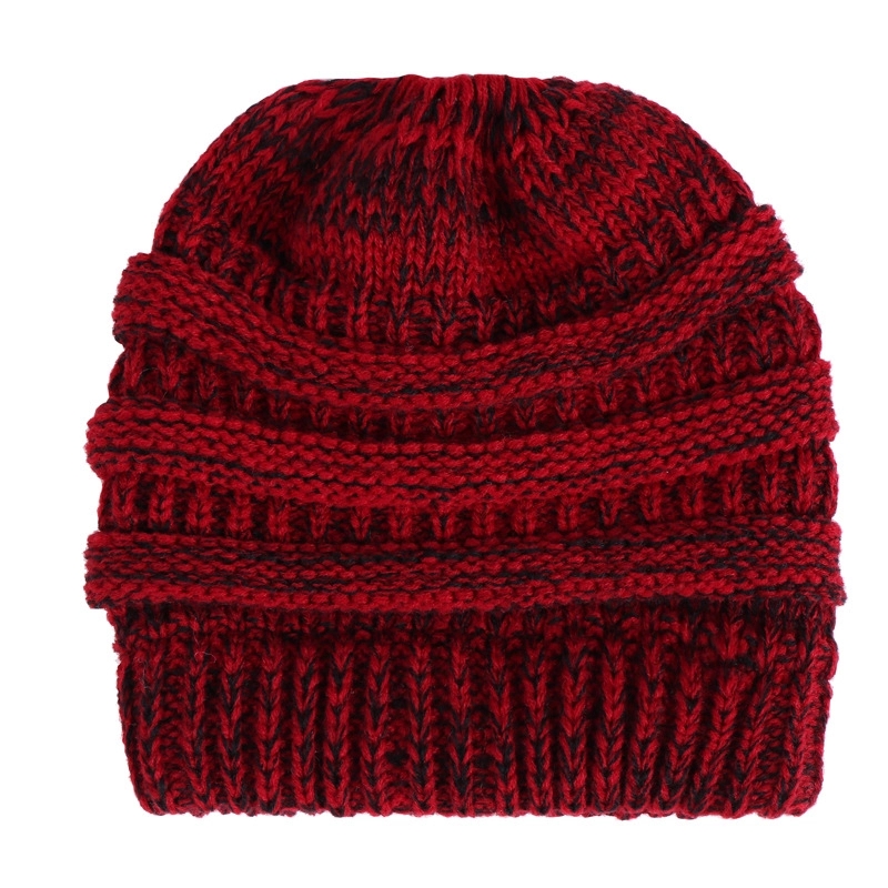 Acrylic Knitted Ponytail Beanie 11