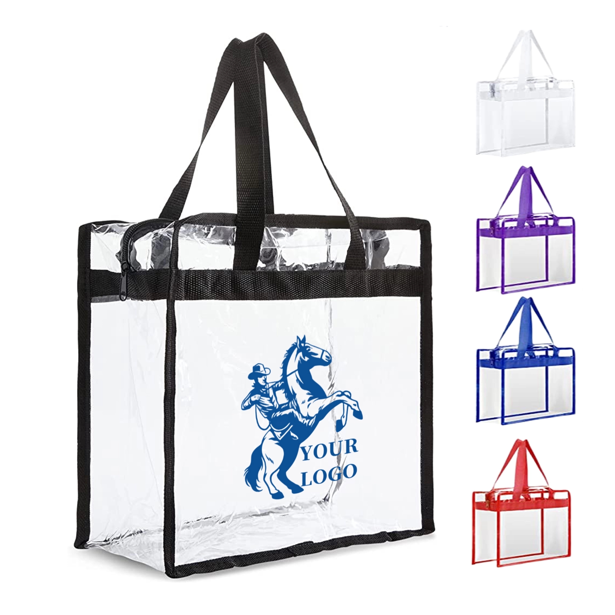 Largre PVC Clear Shopping Tote Bag 1