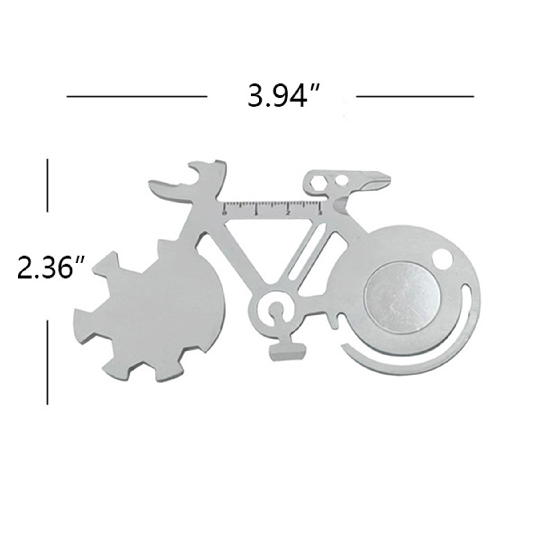 Bicycle Shape Mini Portable Bicycle Tool Card 2