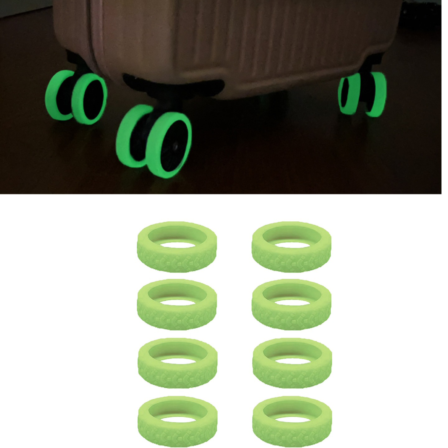 Premium Silicone Luggage Wheel Covers 4