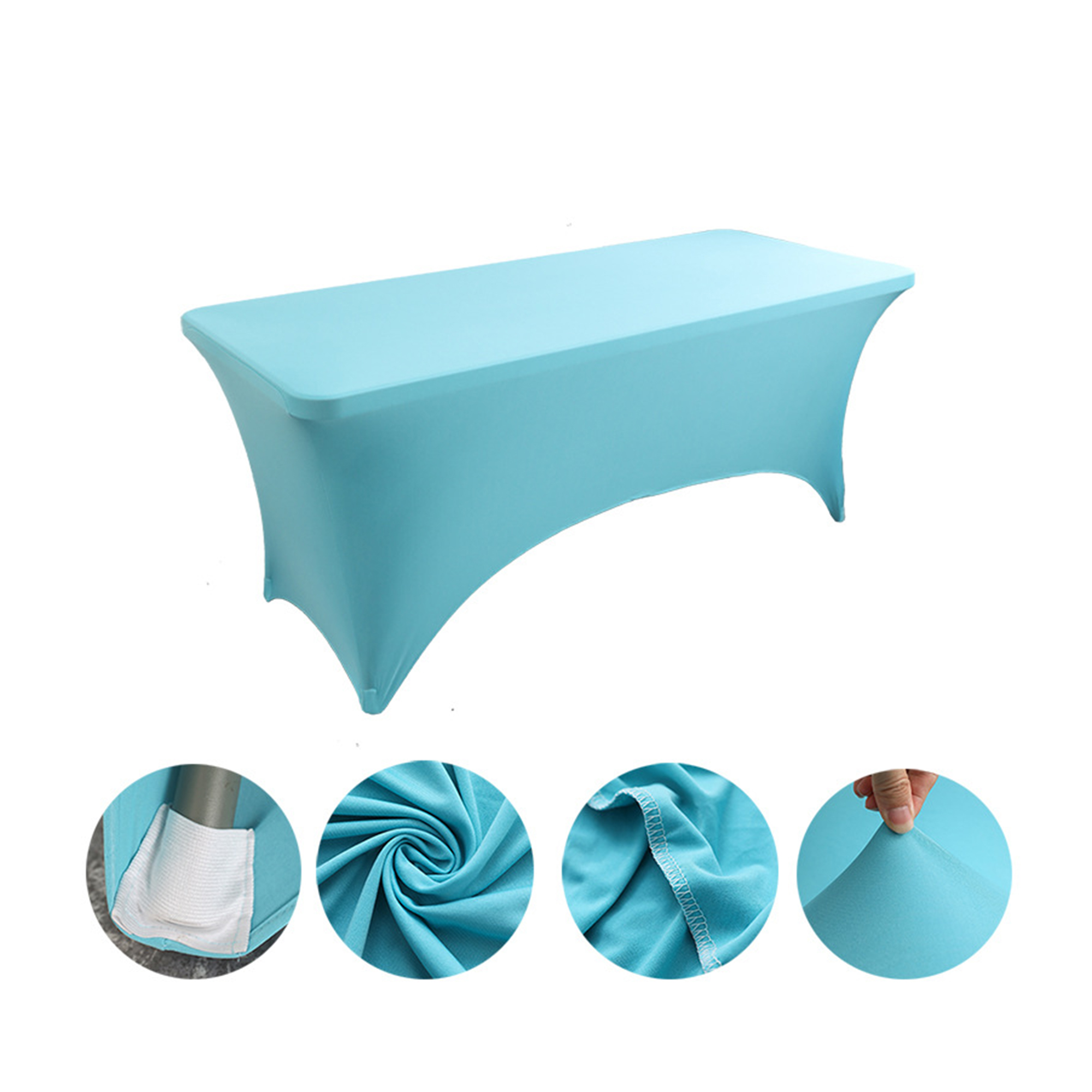 Six Foot Full Color Spandex Fitted Table Cover 12