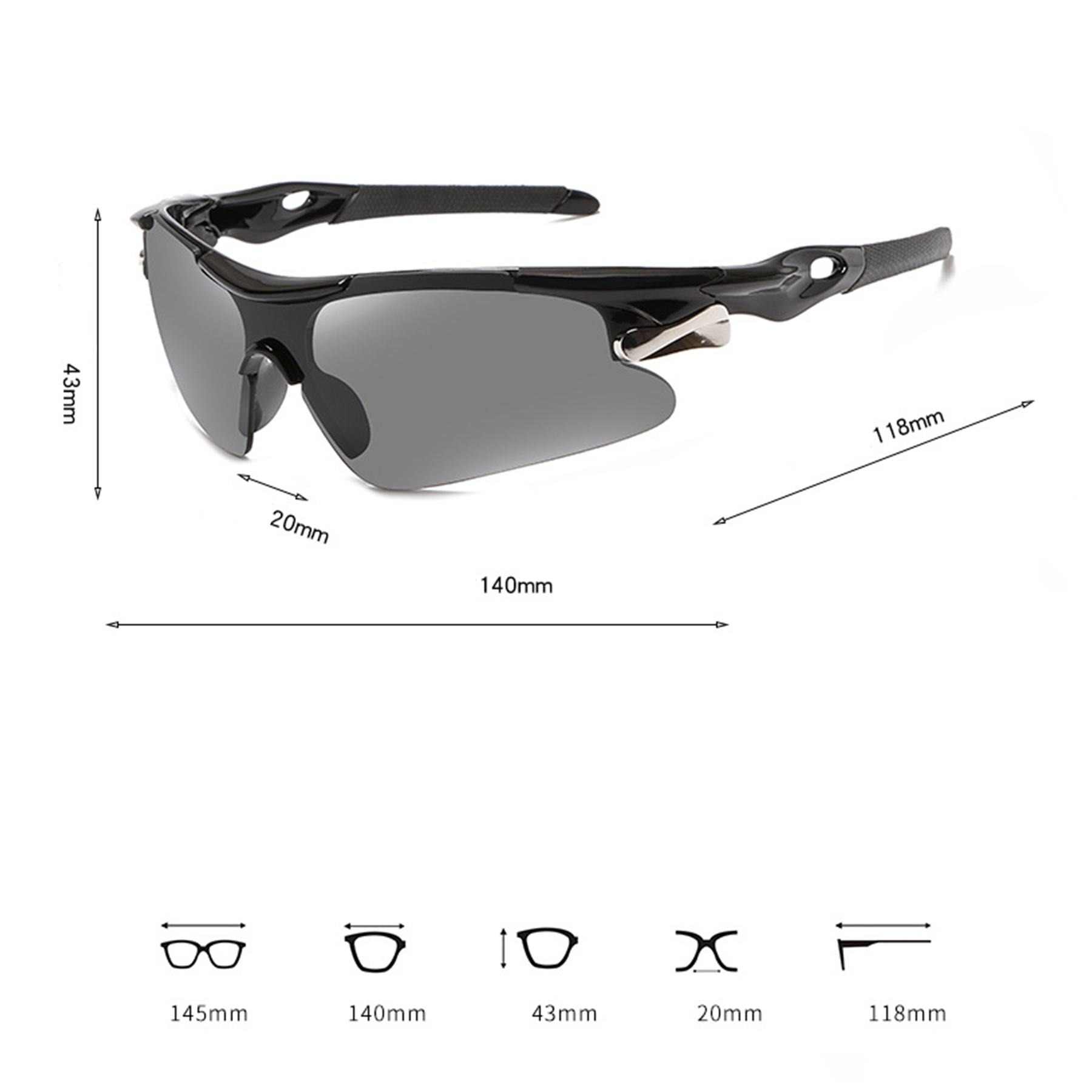 Cycling Glasses Frame Sports Sunglasses 3