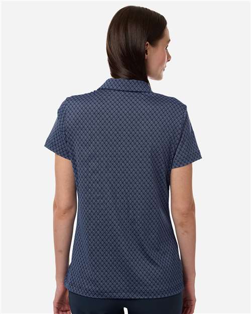 Women's 4-Way Stretch Printed Polo - A717 3