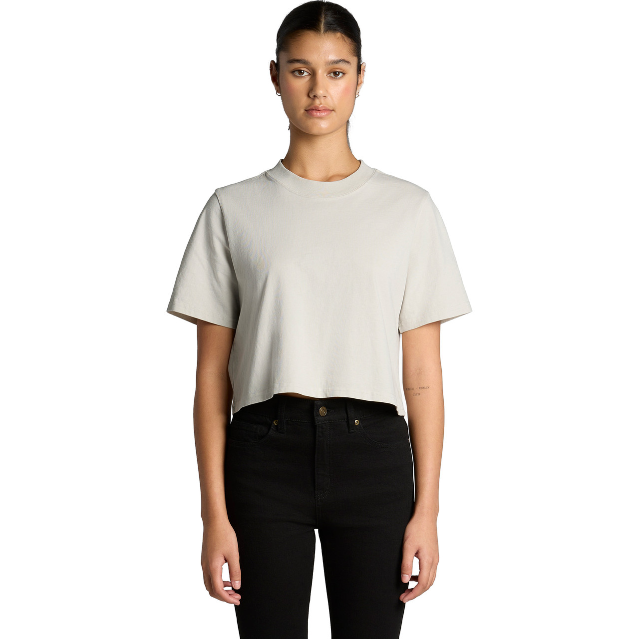 Wo's Heavy Faded Crop Tee | 4089 4