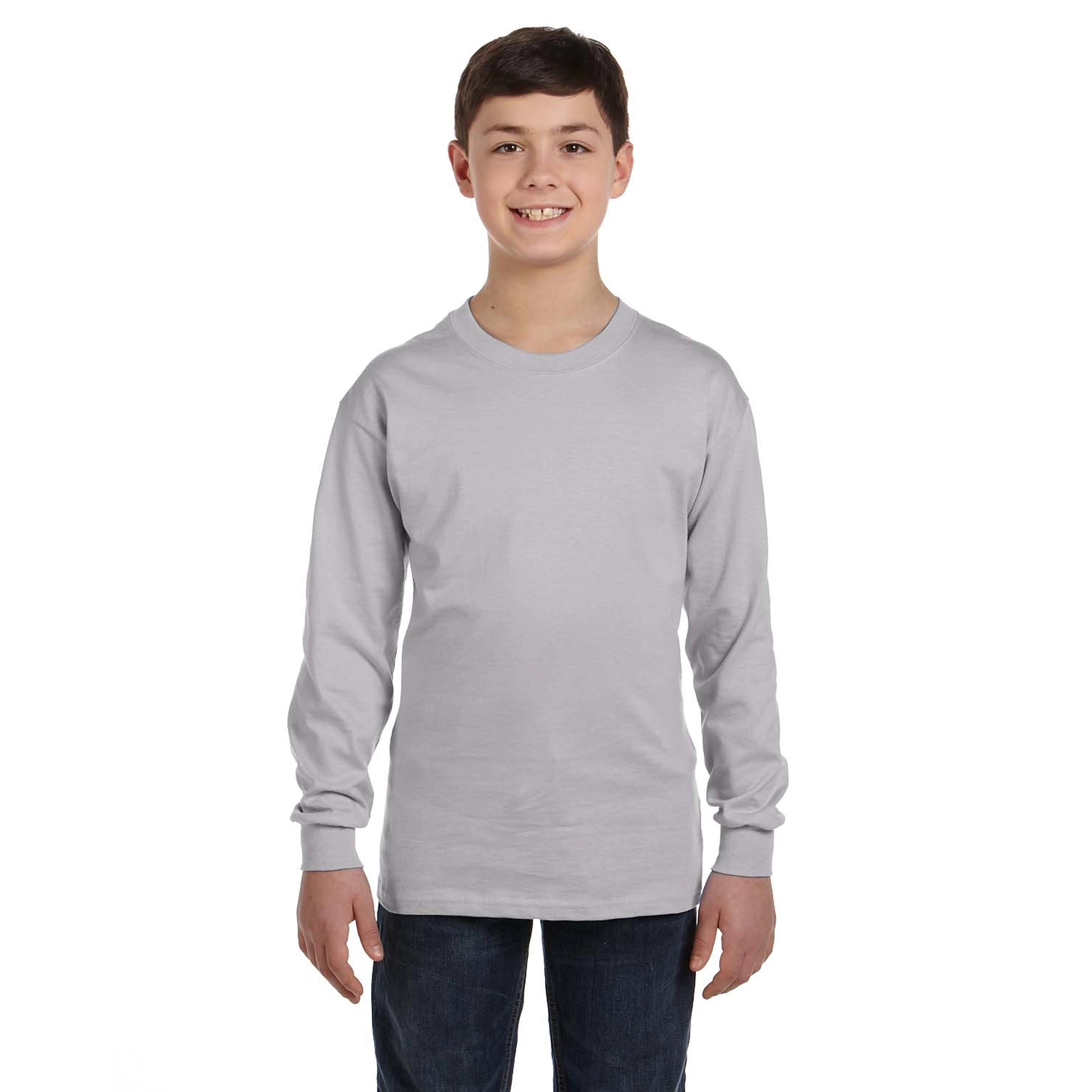 Gildan Heavy Cotton Youth Long Sleeve T-Shirt 23