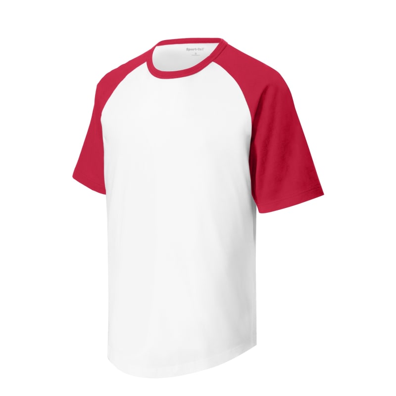 Sport-Tek Youth Short Sleeve Colorblock Raglan Jersey. 10