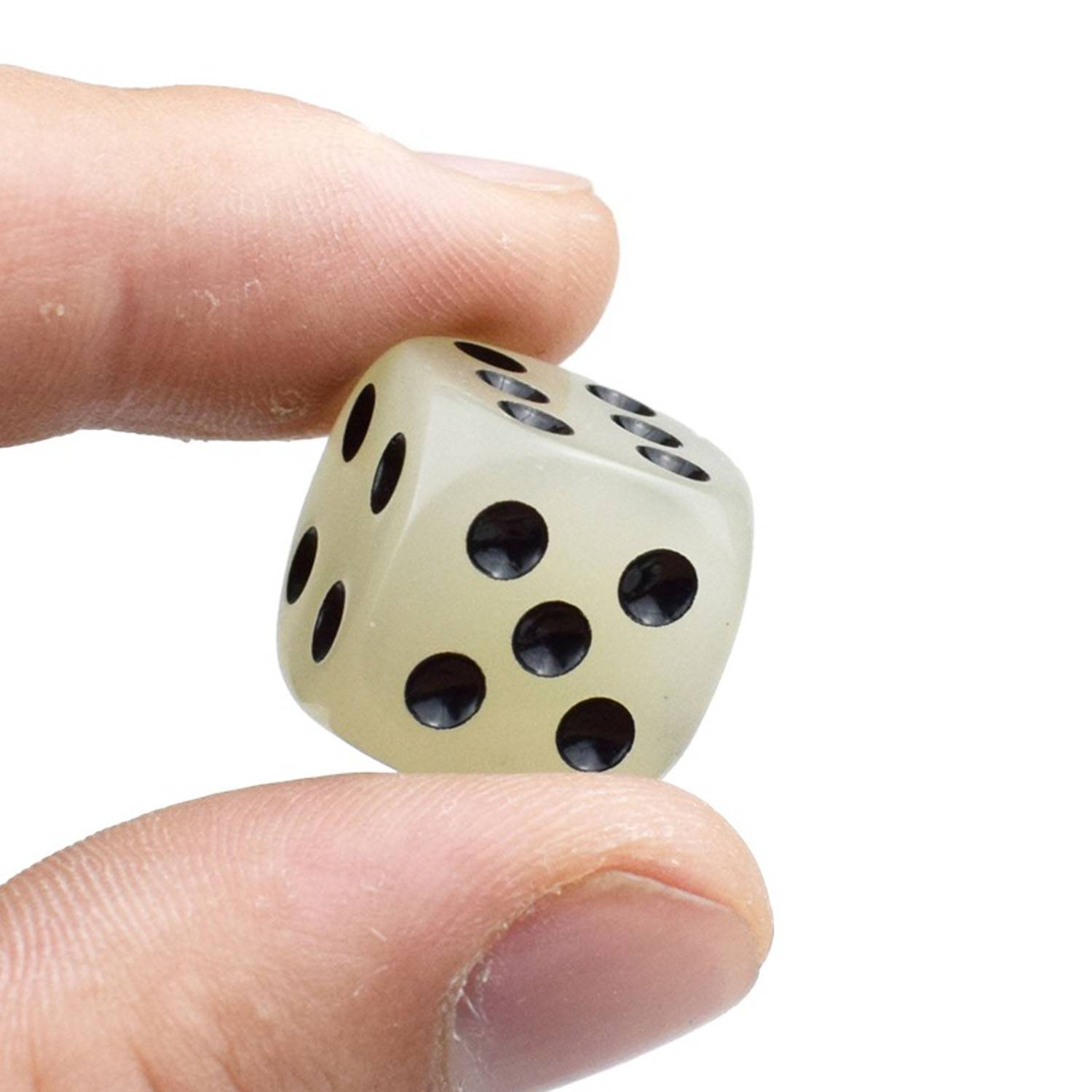 6 Sided Luminous Round Corner Acrylic Dice for Party Games 4
