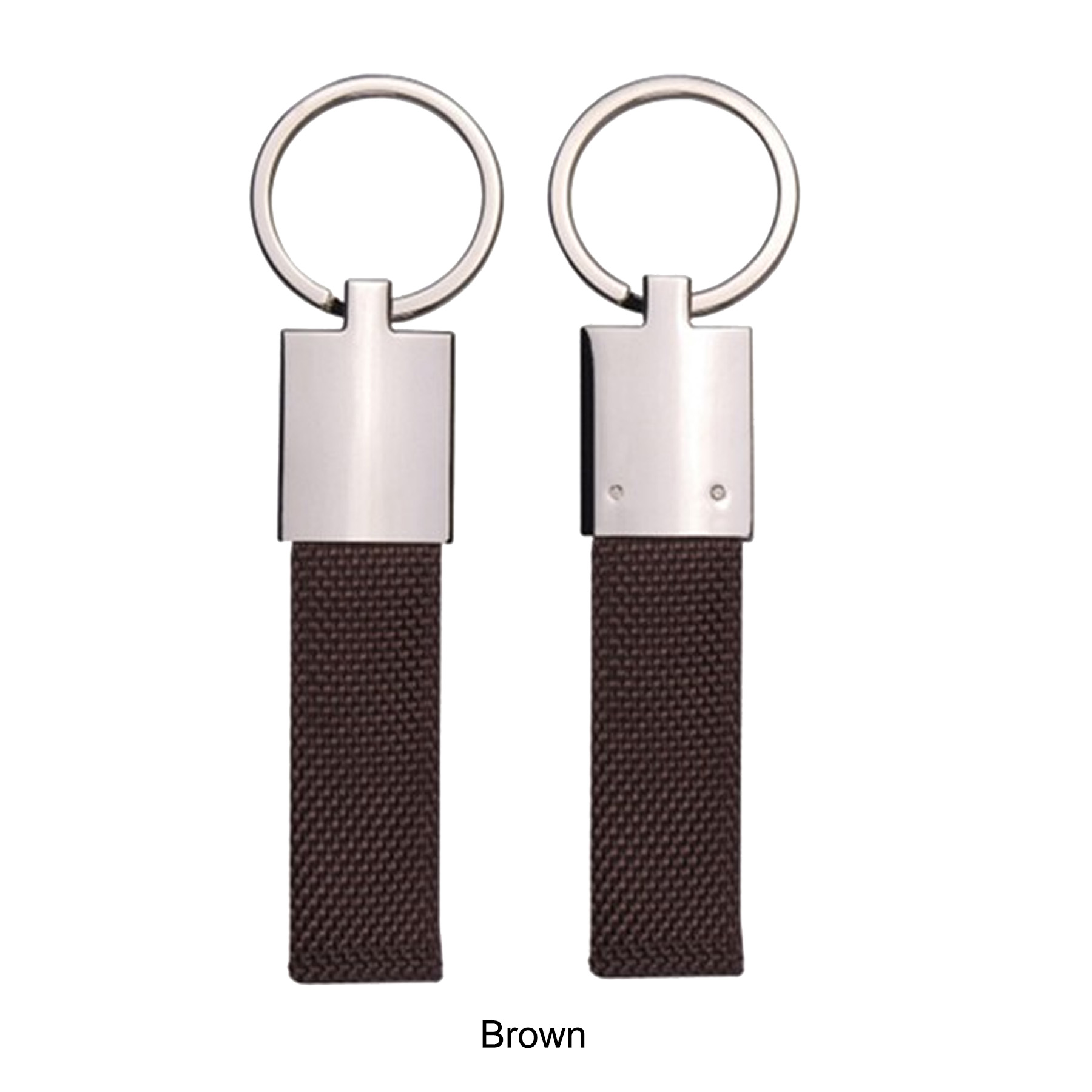 CANVAS METAL KEY CHAIN IN SHINY NICKEL FINISH 5