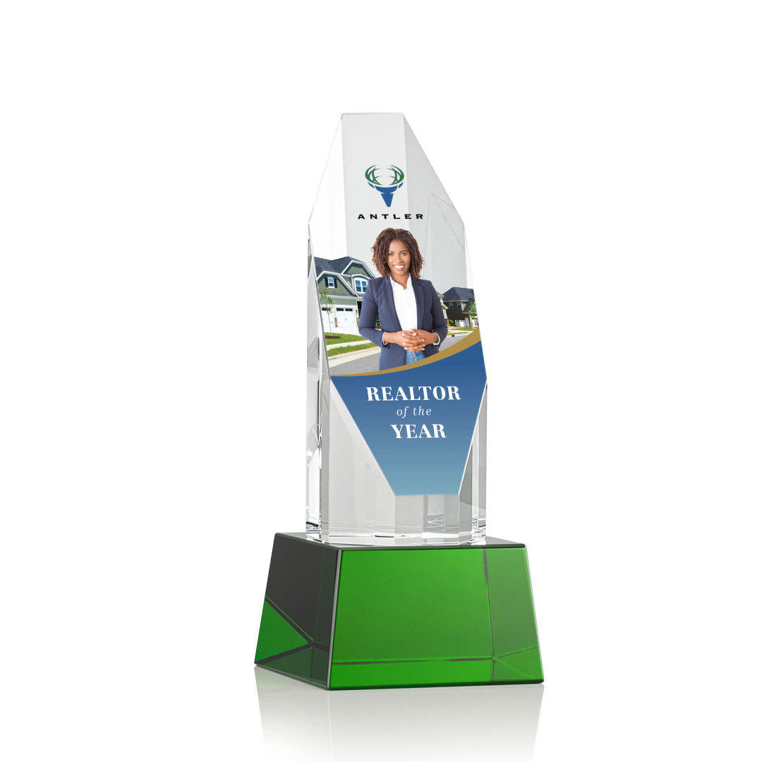 Barrhaven VividPrint™ Award on Base - Green 17